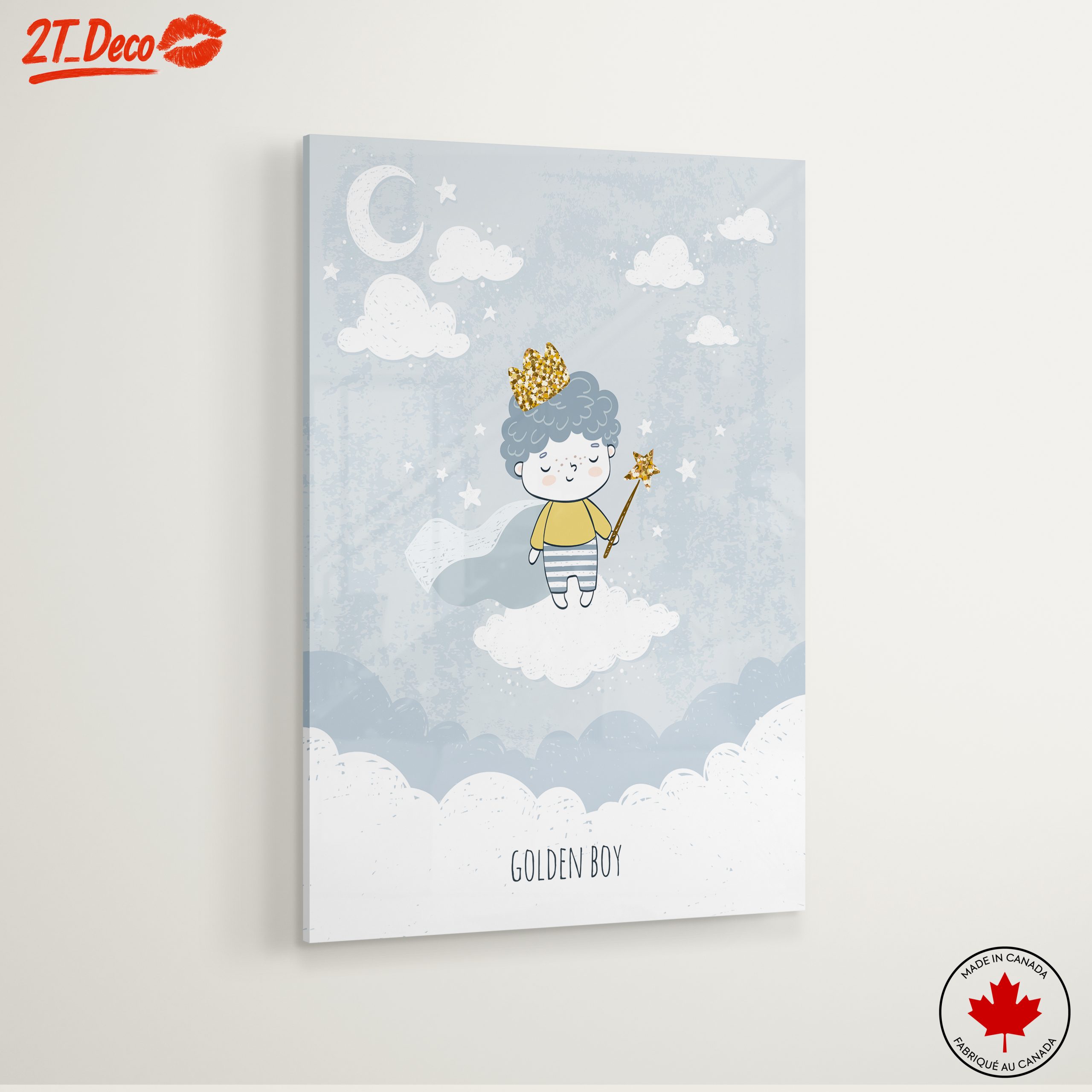 Golden Boy Illustration for Kids - Image 6