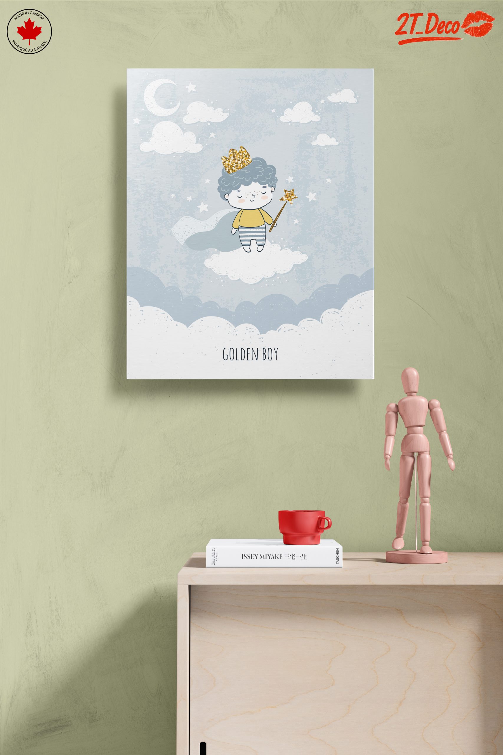 Golden Boy Illustration for Kids - Image 14