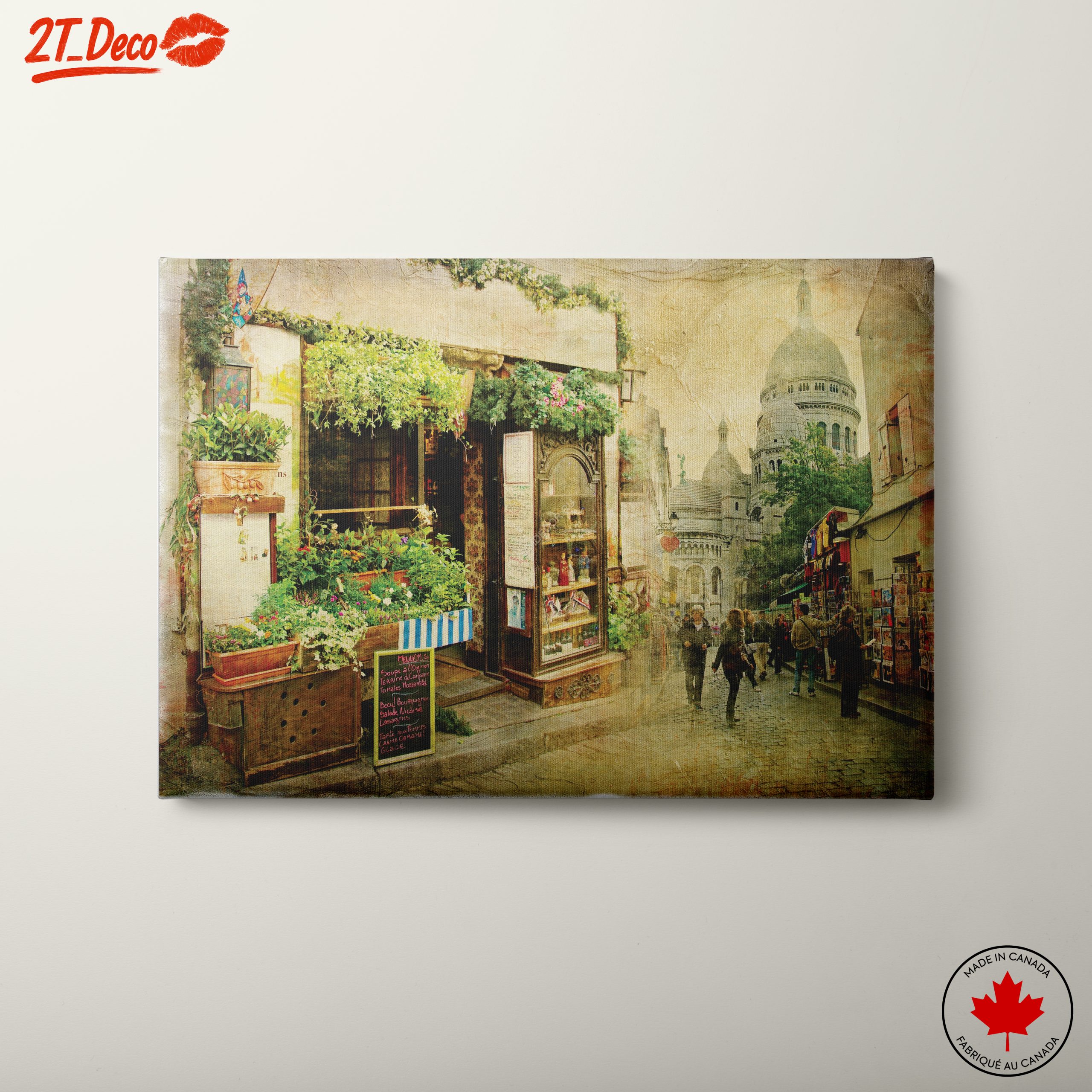 Charming Parisian Street Scene with Lush Greenery