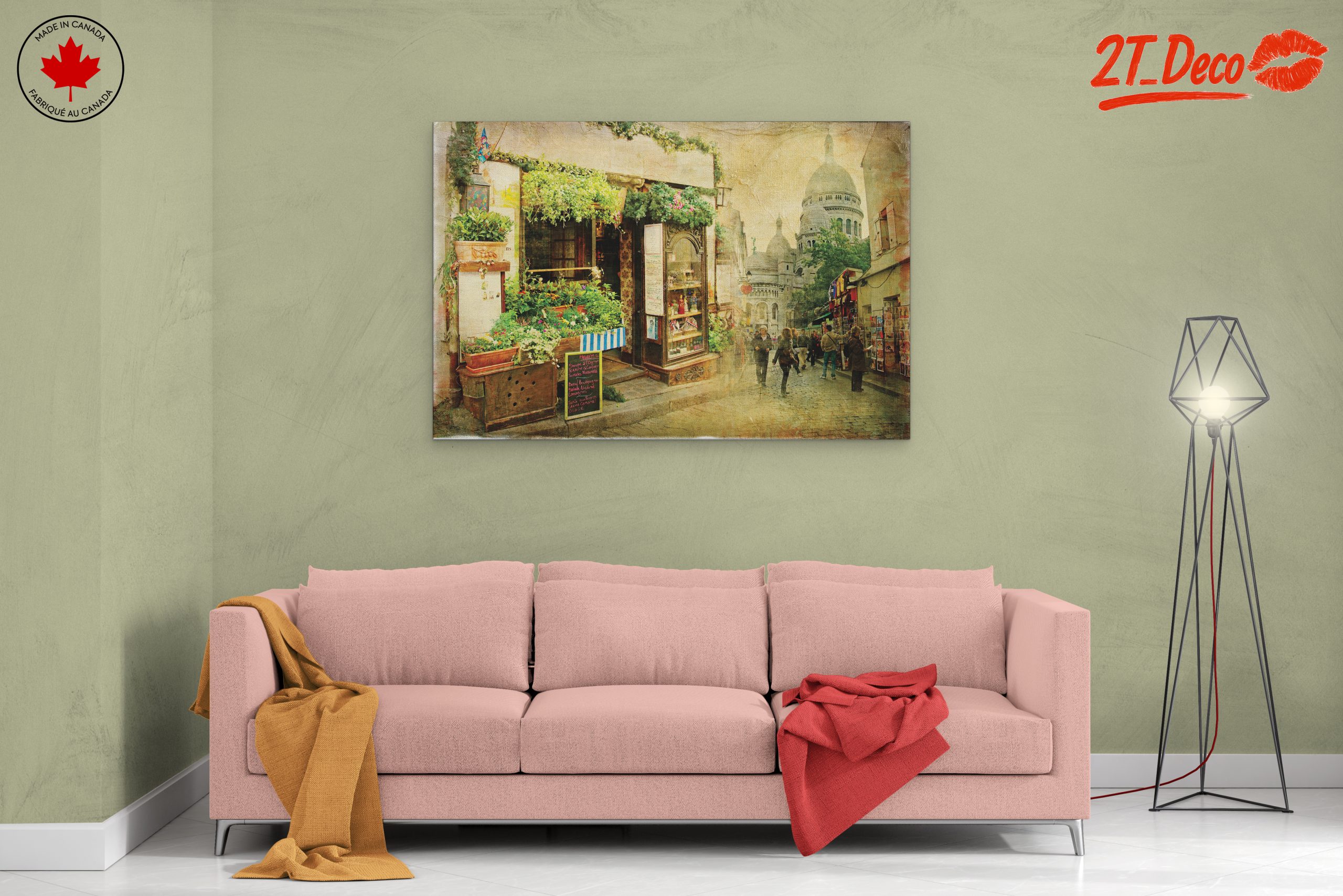 Charming Parisian Street Scene with Lush Greenery - Image 2