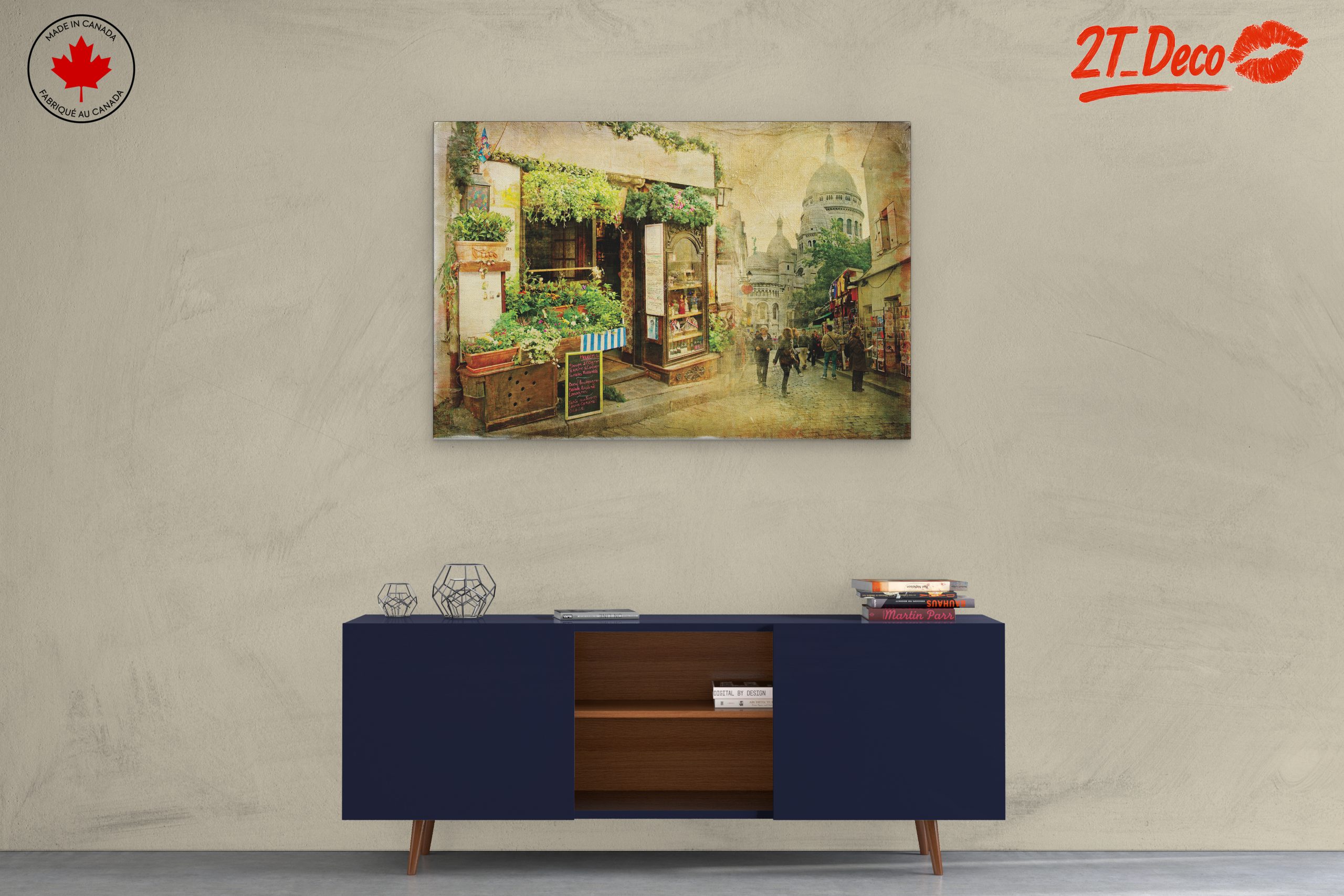 Charming Parisian Street Scene with Lush Greenery - Image 3