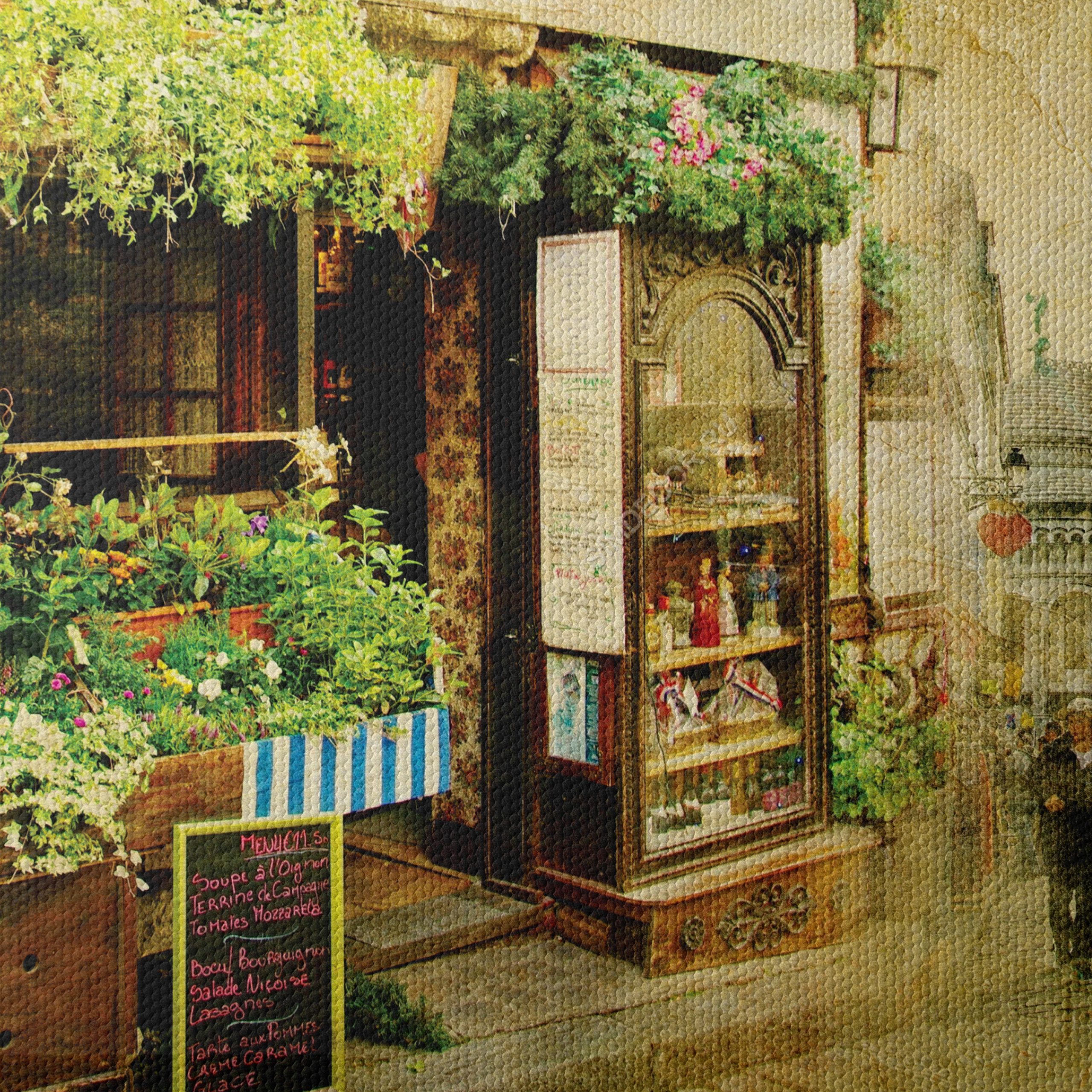 Charming Parisian Street Scene with Lush Greenery - Image 4