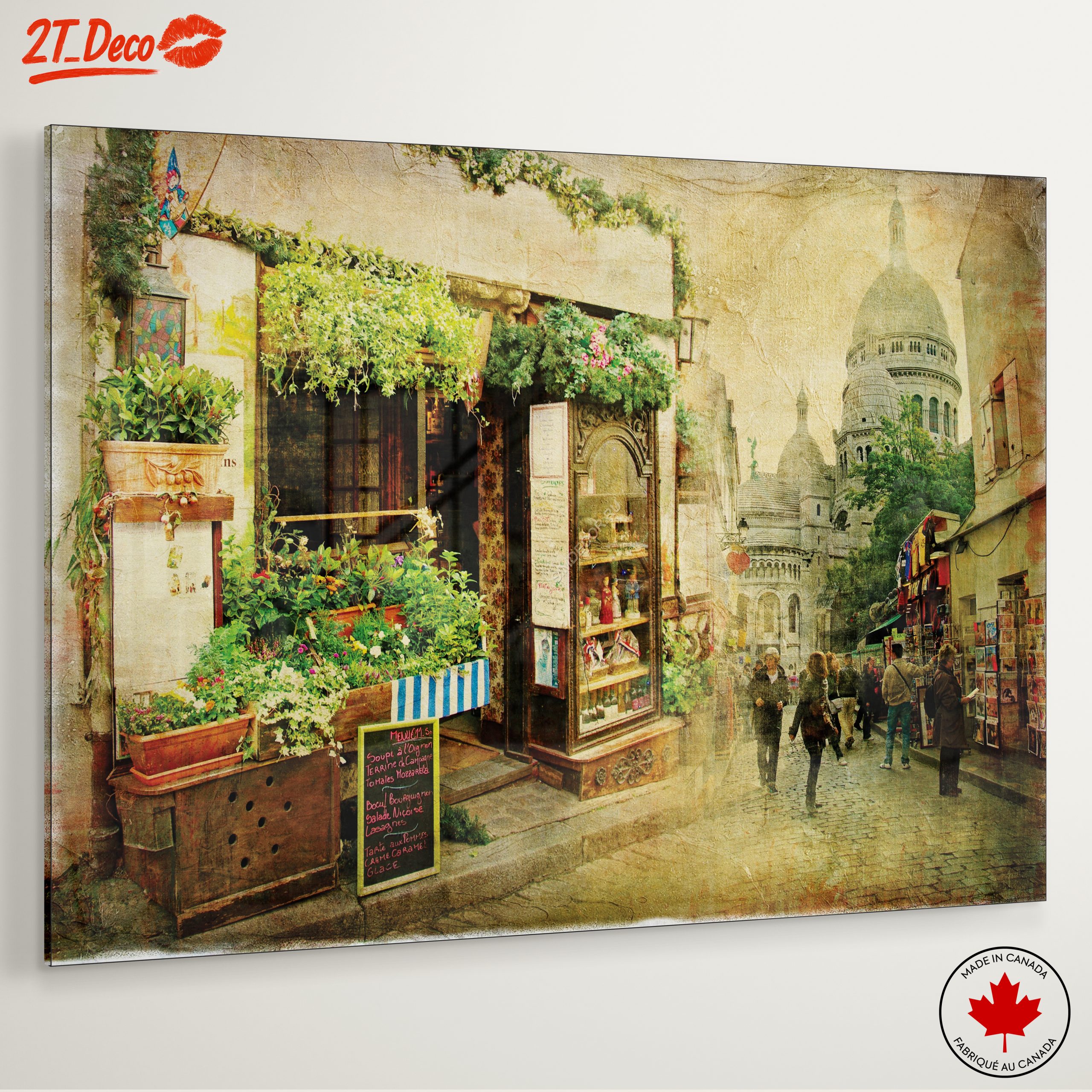 Charming Parisian Street Scene with Lush Greenery - Image 6