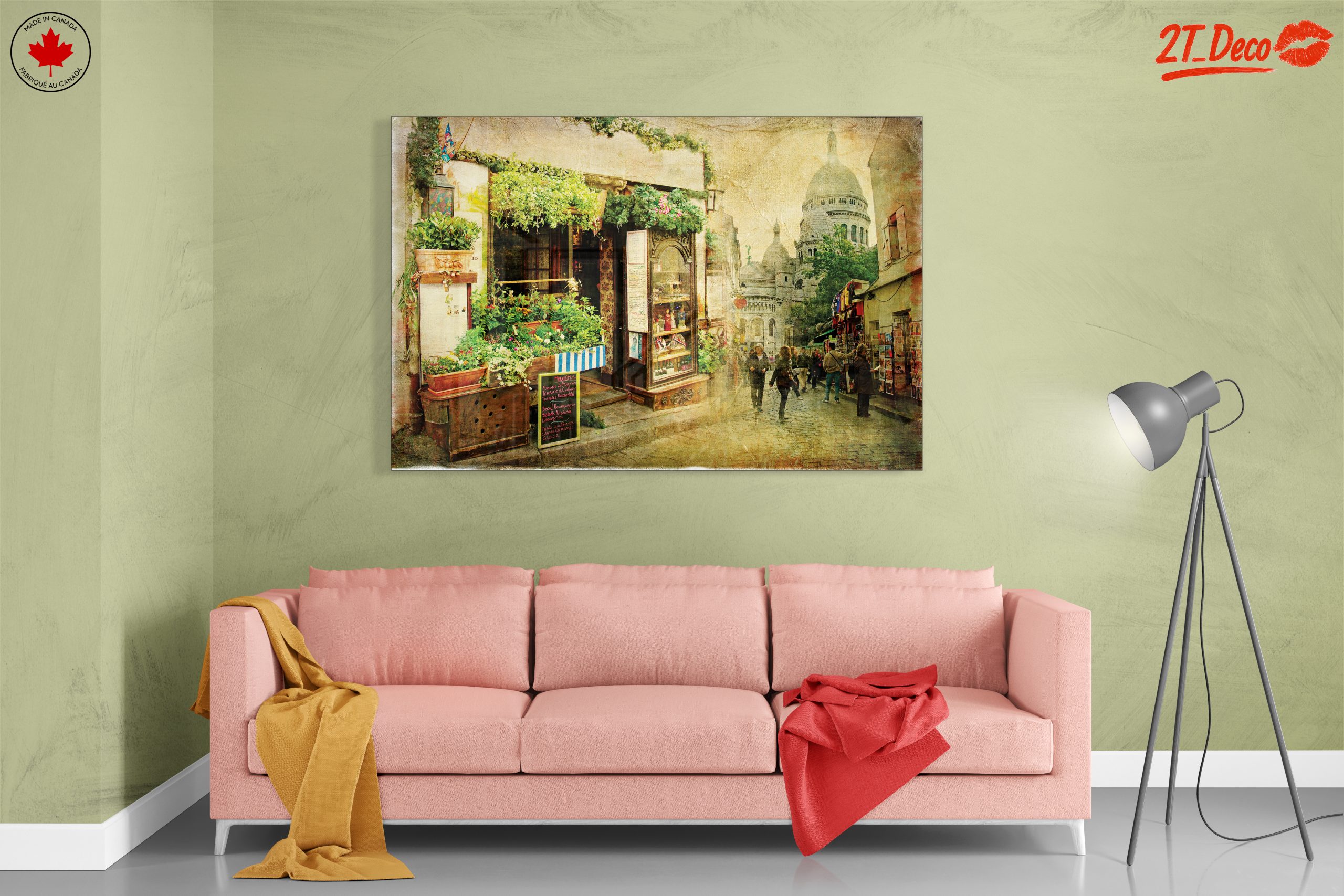 Charming Parisian Street Scene with Lush Greenery - Image 7