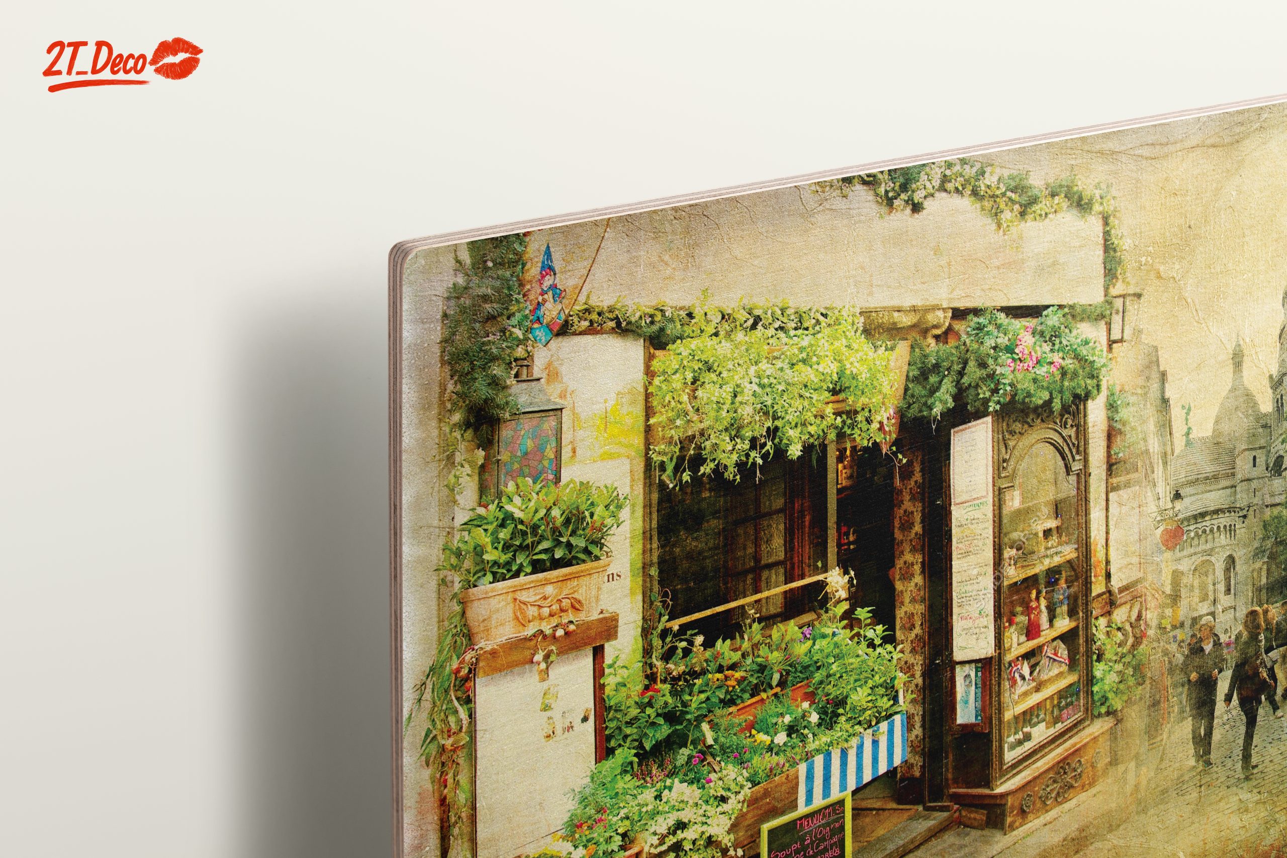 Charming Parisian Street Scene with Lush Greenery - Image 15
