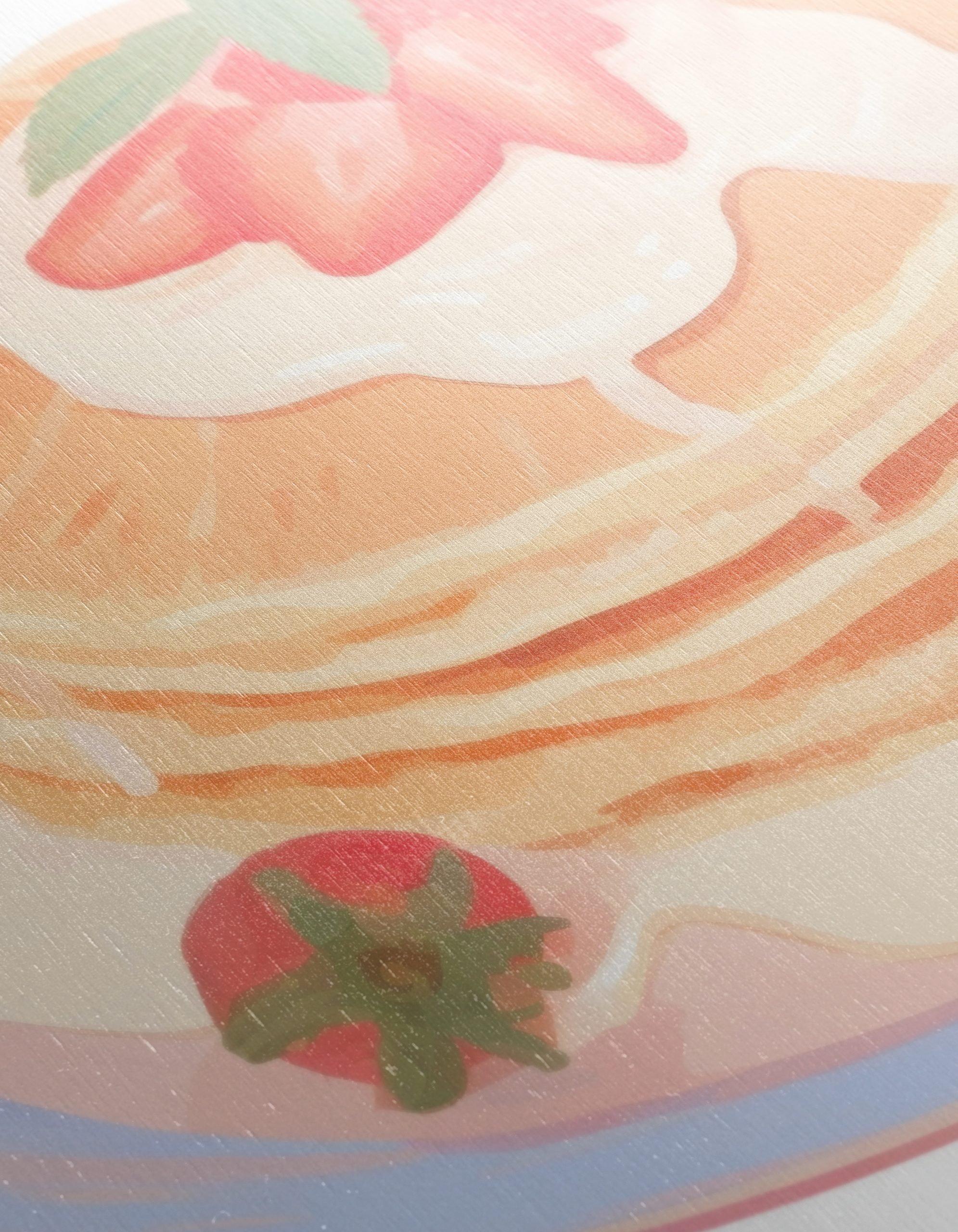 Stylized Pancakes with Strawberries Art - Image 12