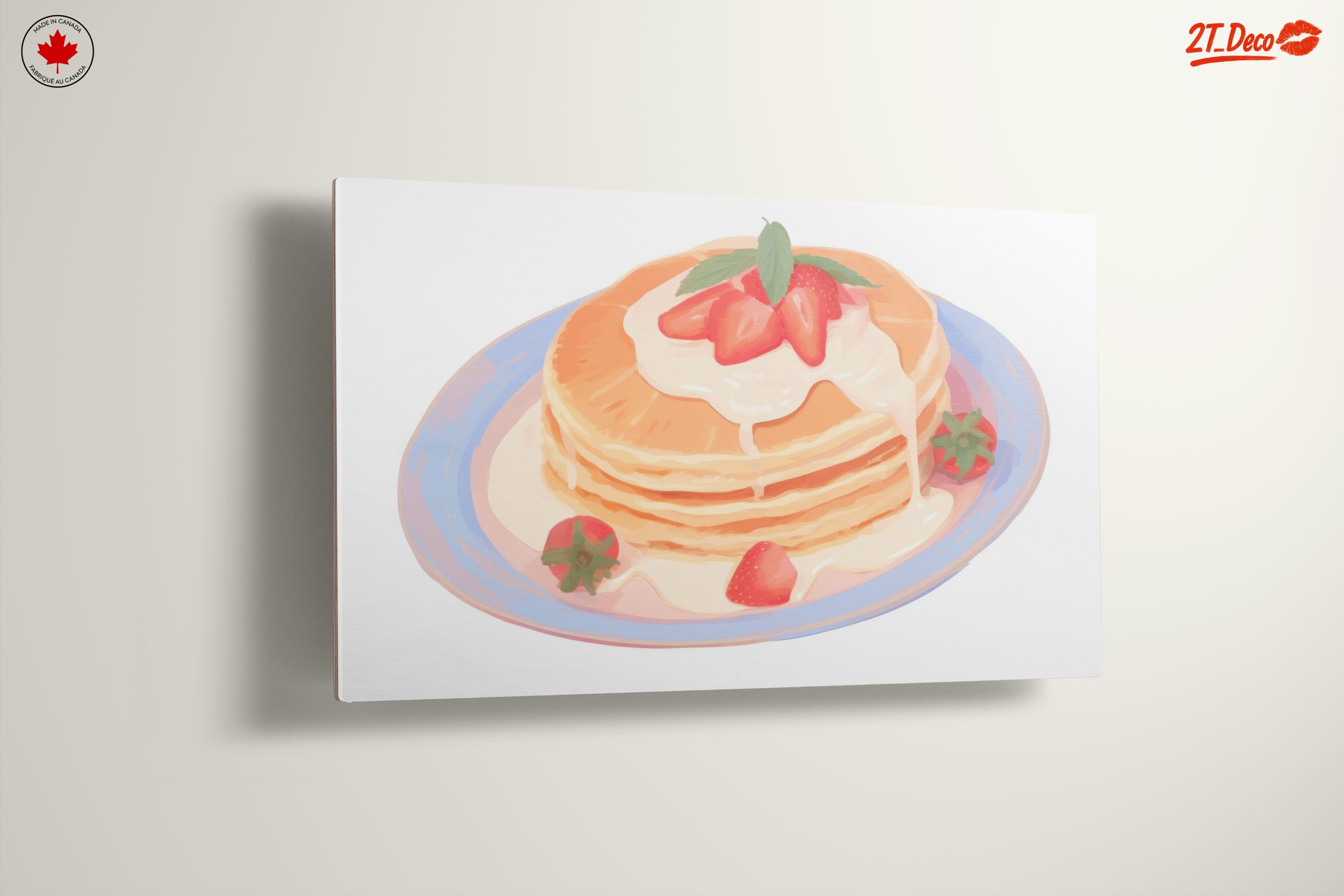 Stylized Pancakes with Strawberries Art - Image 13
