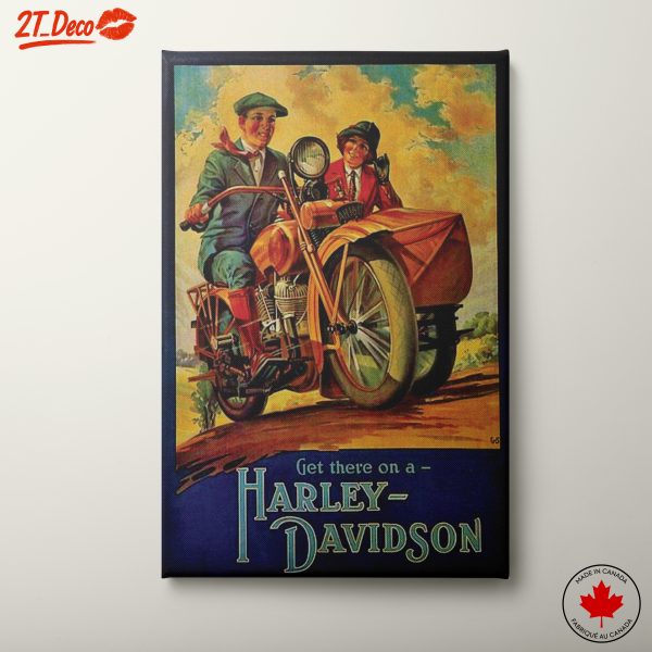 Vintage Harley-Davidson Motorcycle Artwork