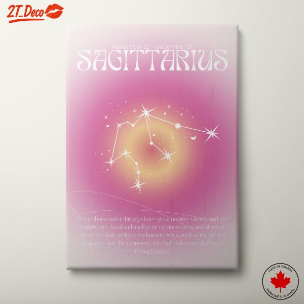 Sagittarius Zodiac Artwork with Stars