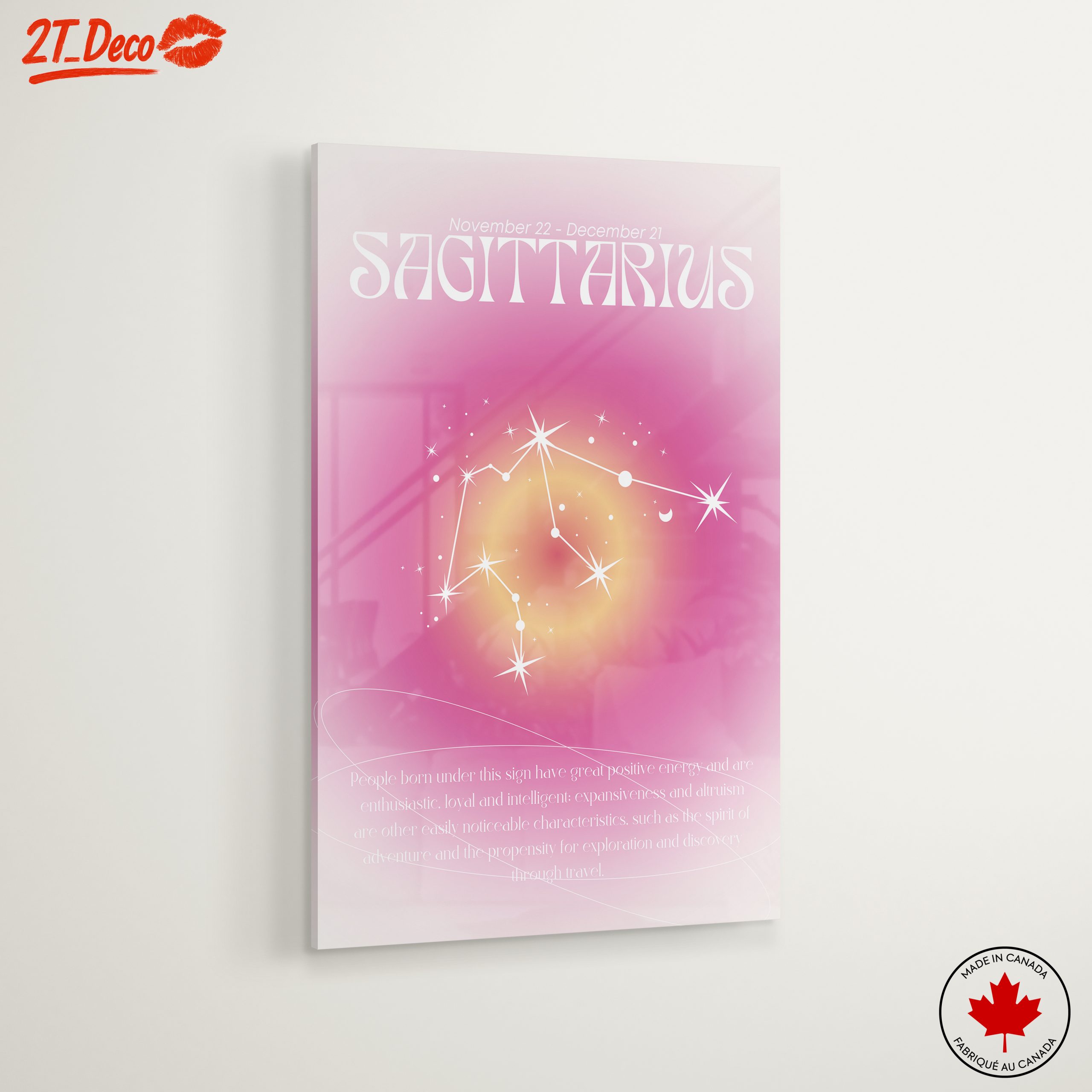 Sagittarius Zodiac Artwork with Stars - Image 6