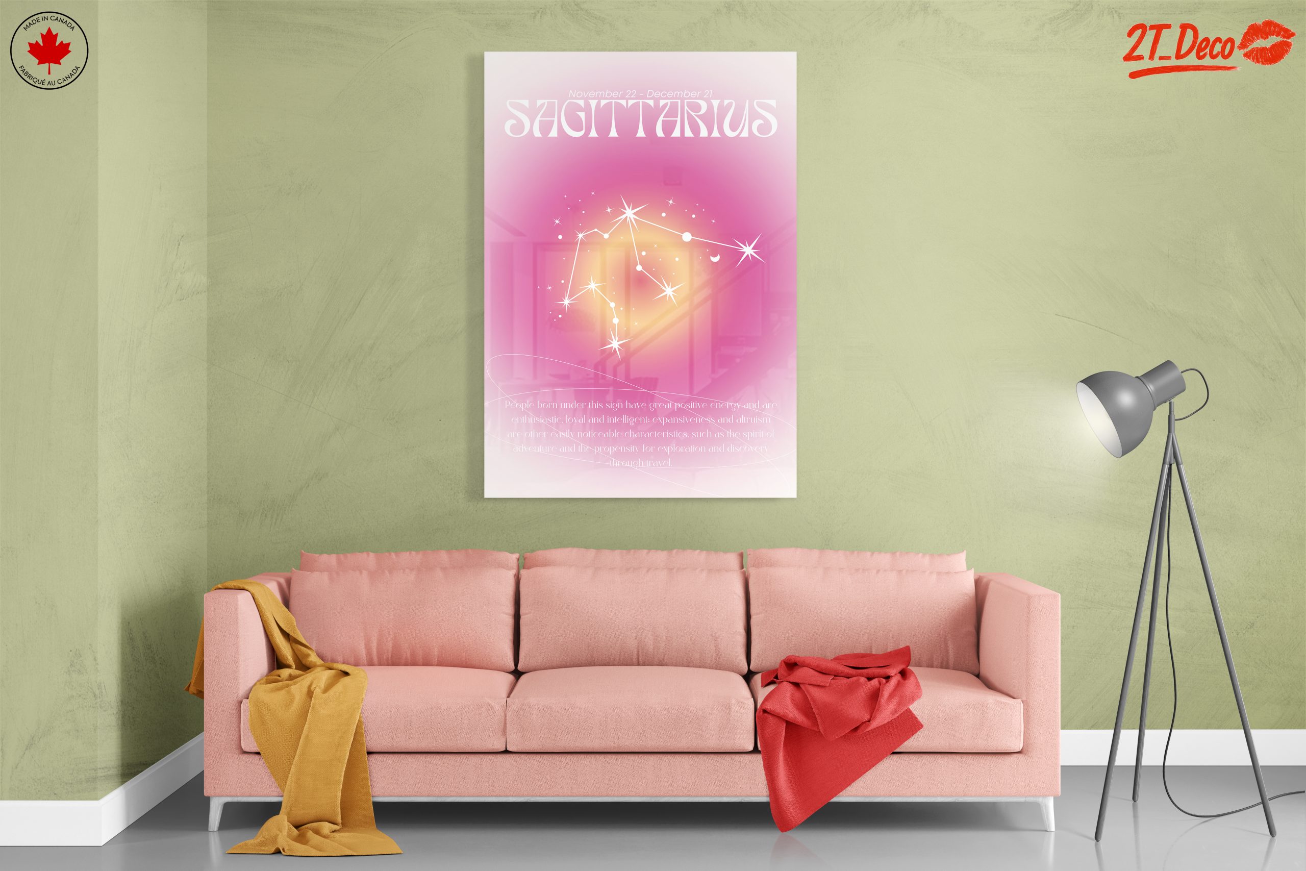 Sagittarius Zodiac Artwork with Stars - Image 7