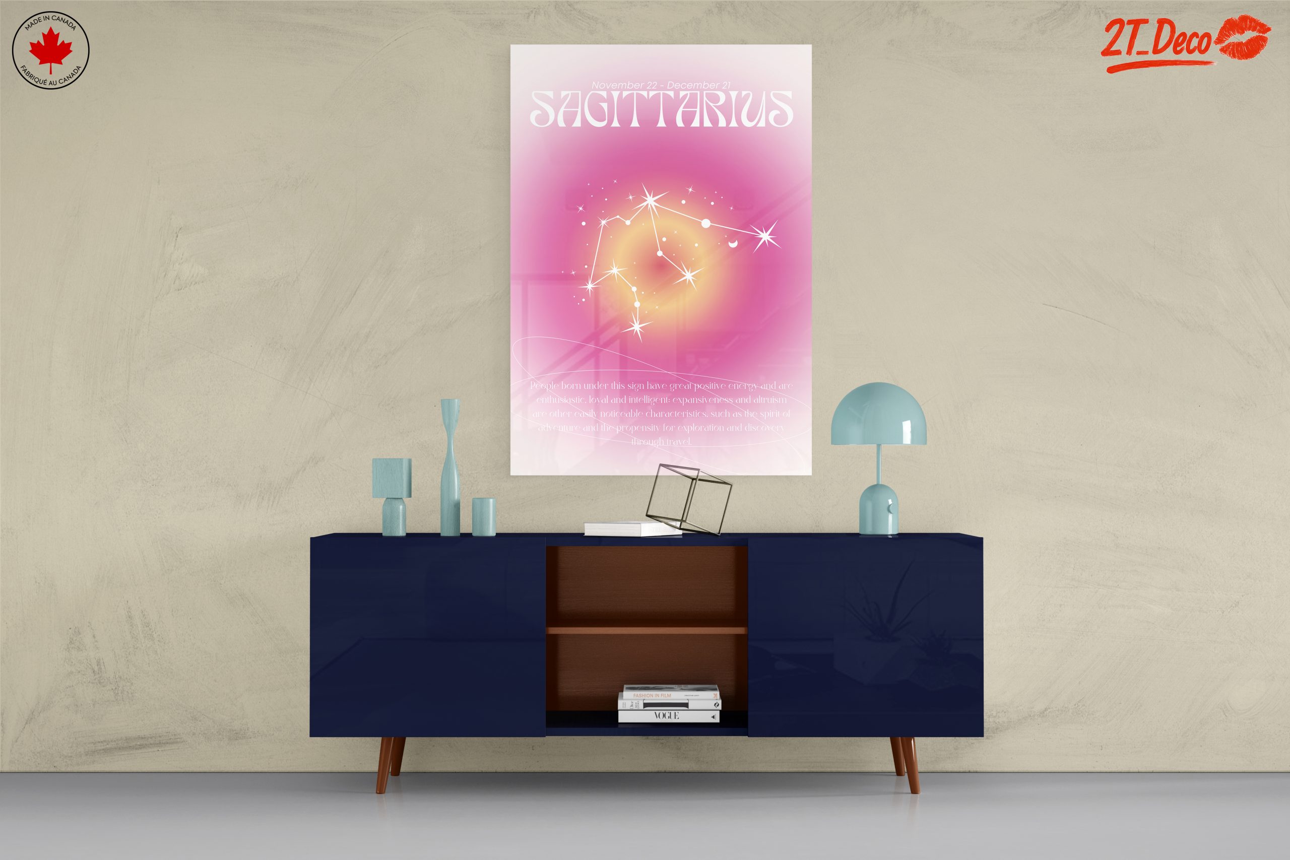 Sagittarius Zodiac Artwork with Stars - Image 8