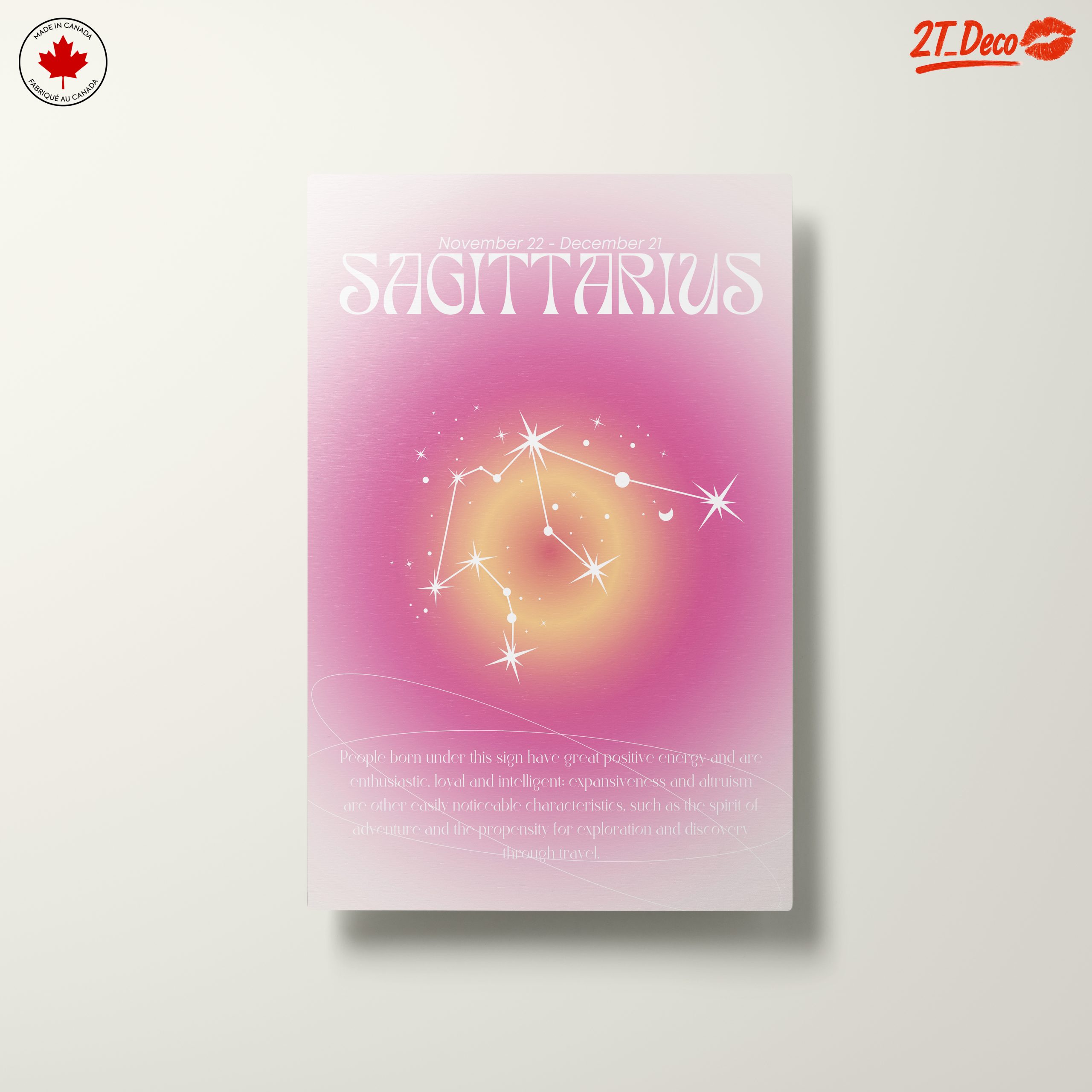 Sagittarius Zodiac Artwork with Stars - Image 10
