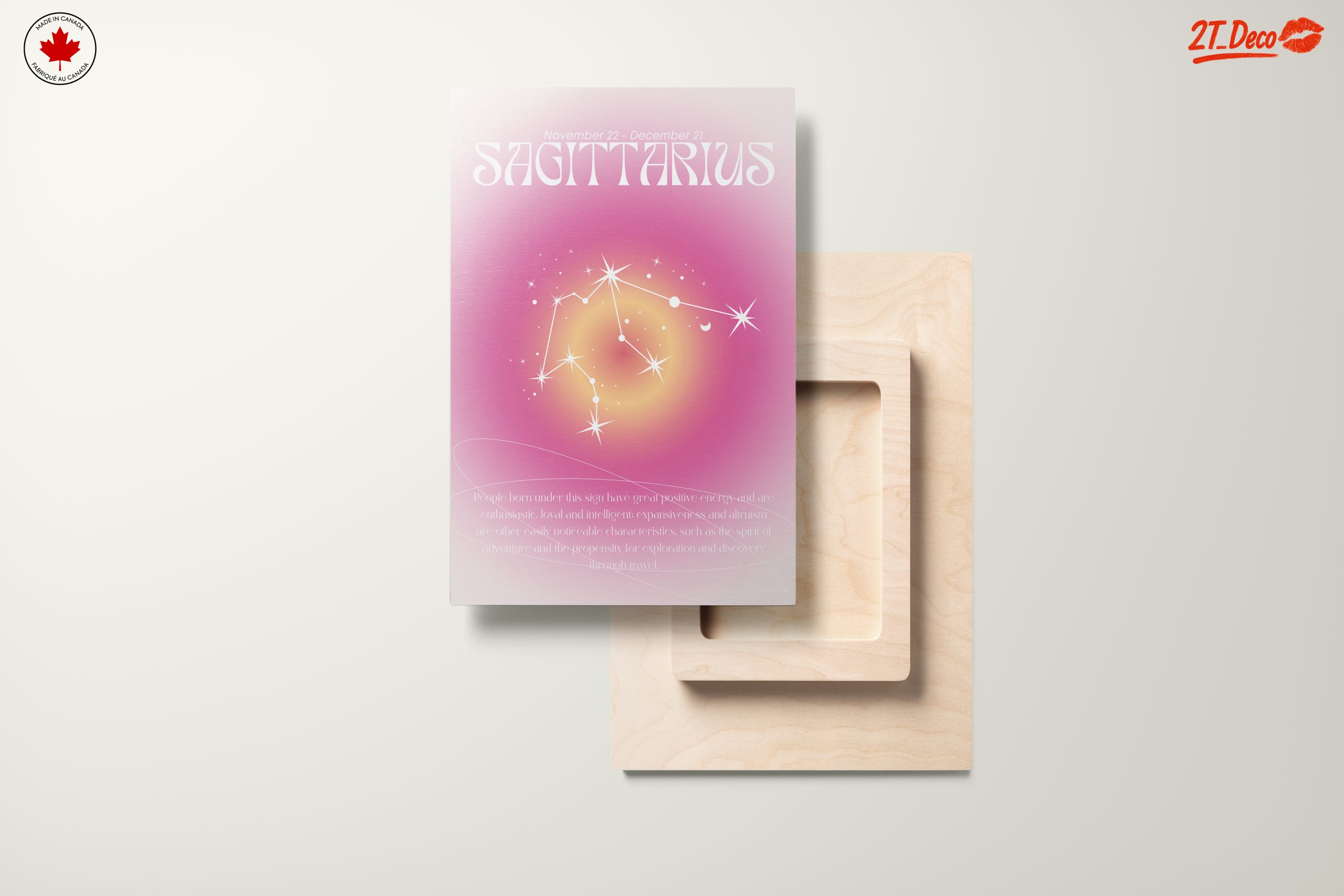 Sagittarius Zodiac Artwork with Stars - Image 11