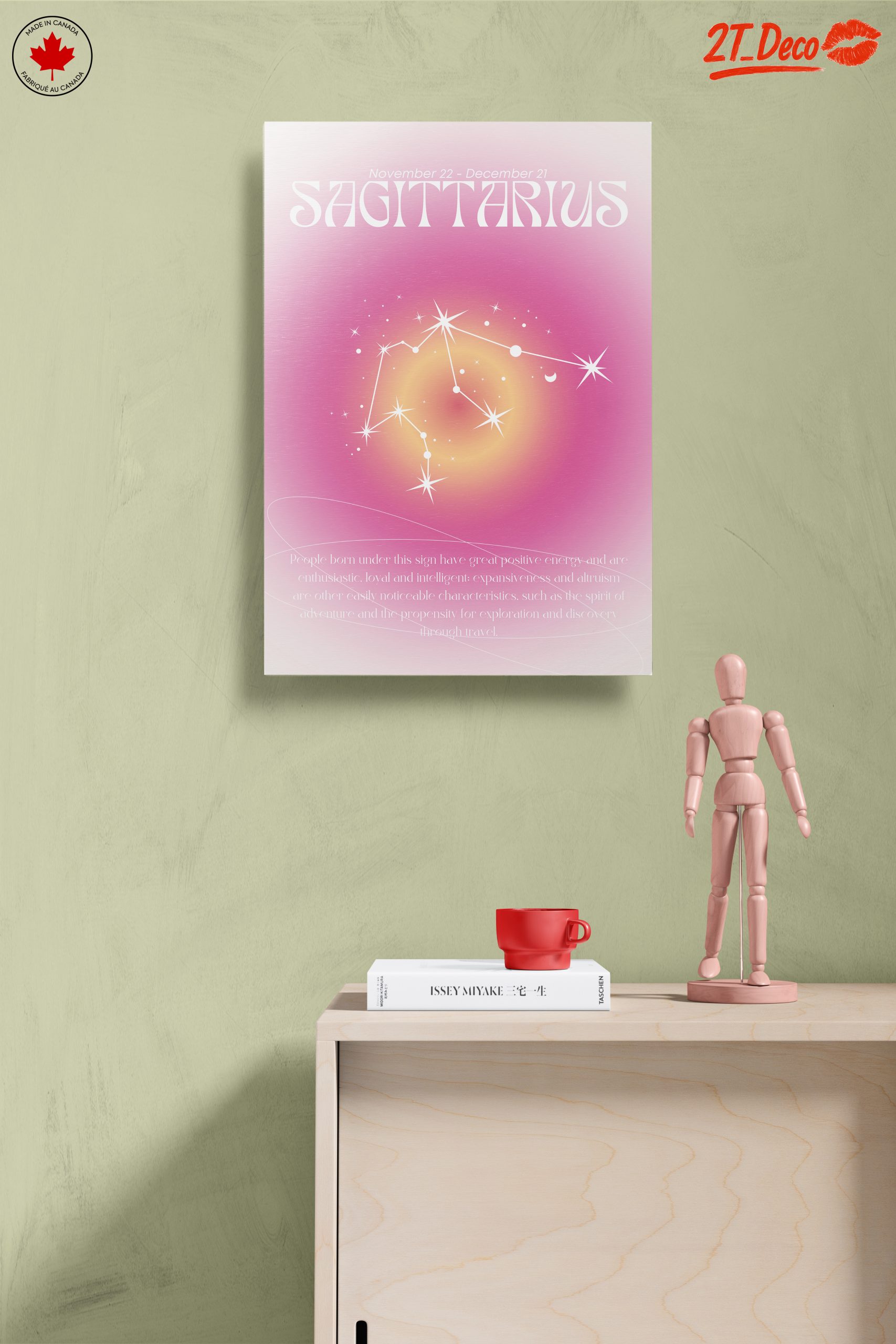 Sagittarius Zodiac Artwork with Stars - Image 14