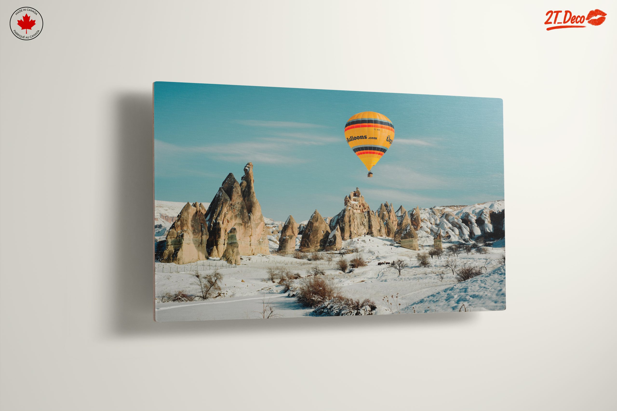 Hot Air Balloon Over Unique Landscape - Image 13