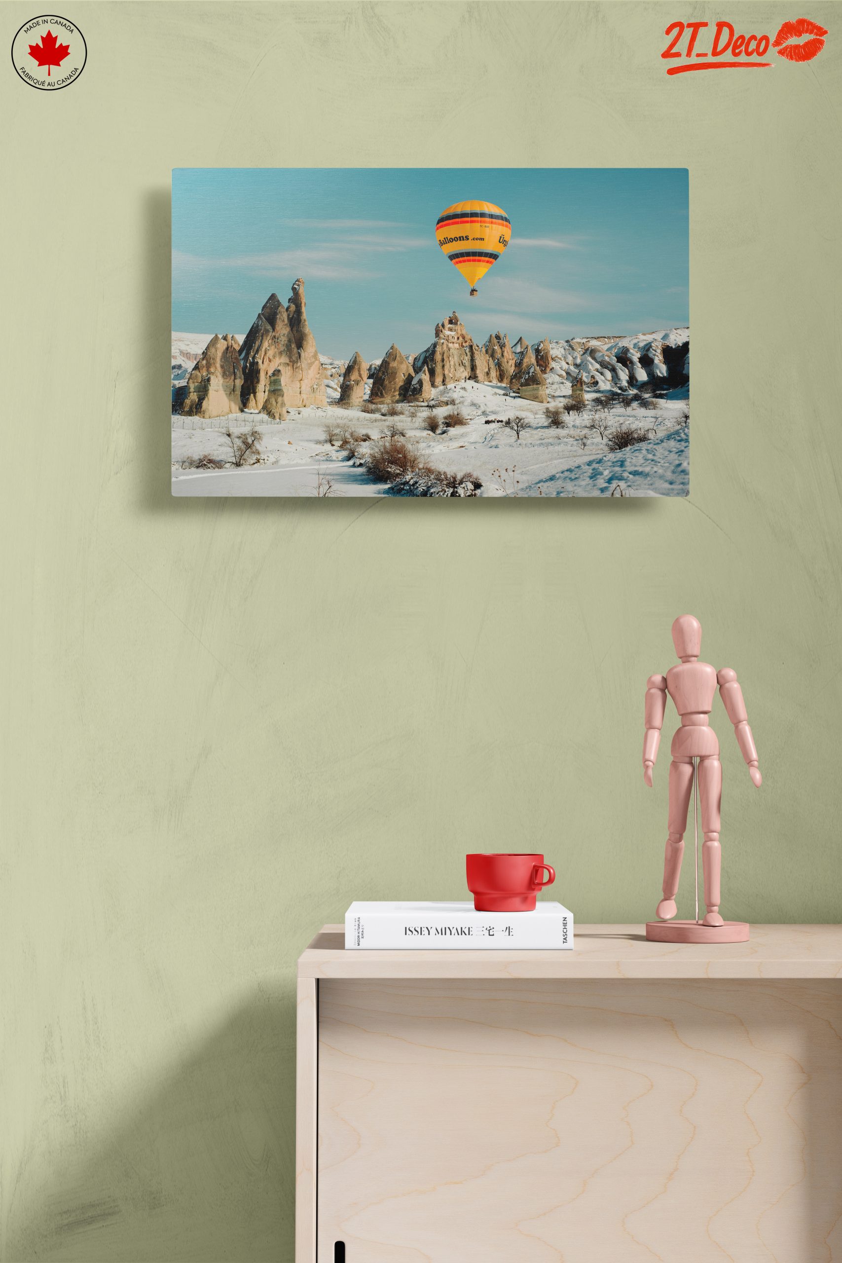 Hot Air Balloon Over Unique Landscape - Image 14