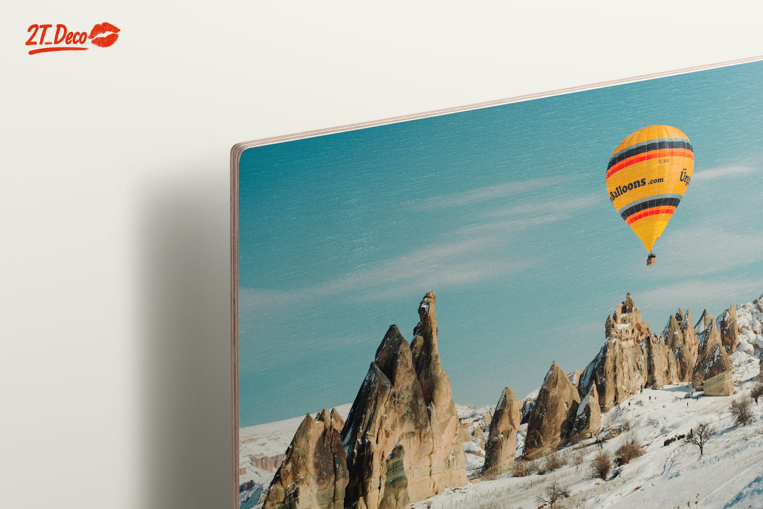 Hot Air Balloon Over Unique Landscape - Image 15