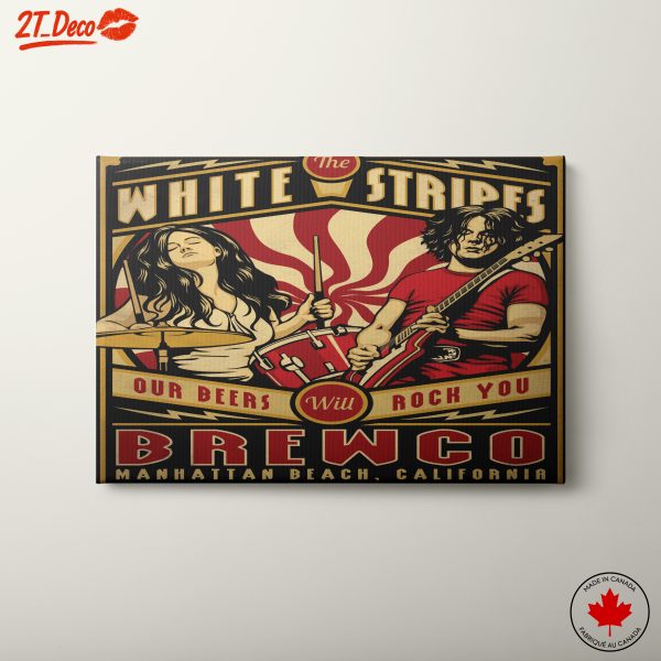 The Stripes Retro Rock Band Art