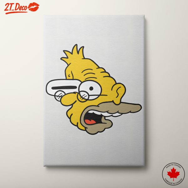 Whimsical Cartoon Character Face Art