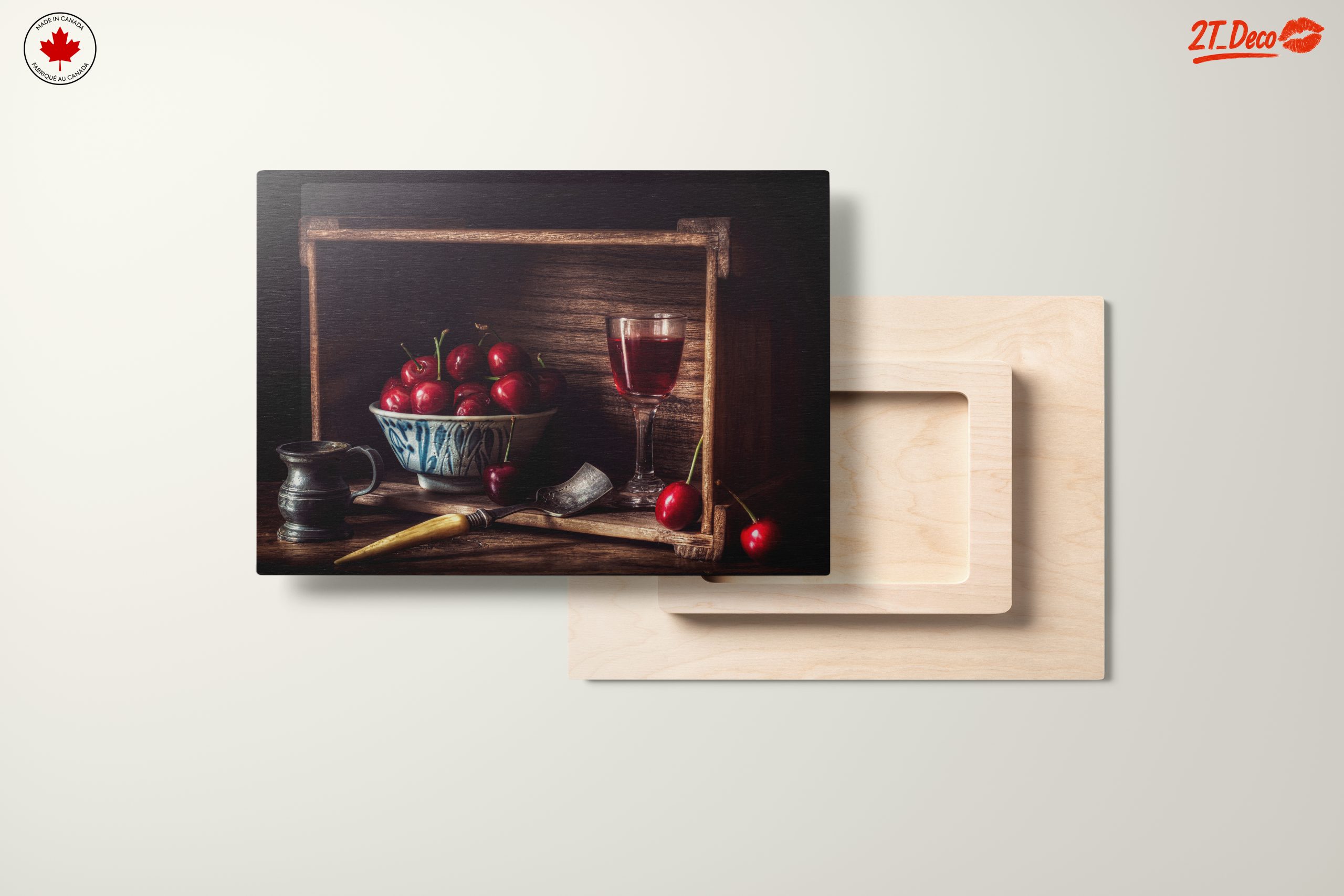 Elegant Still Life of Cherries and Glassware - Image 11