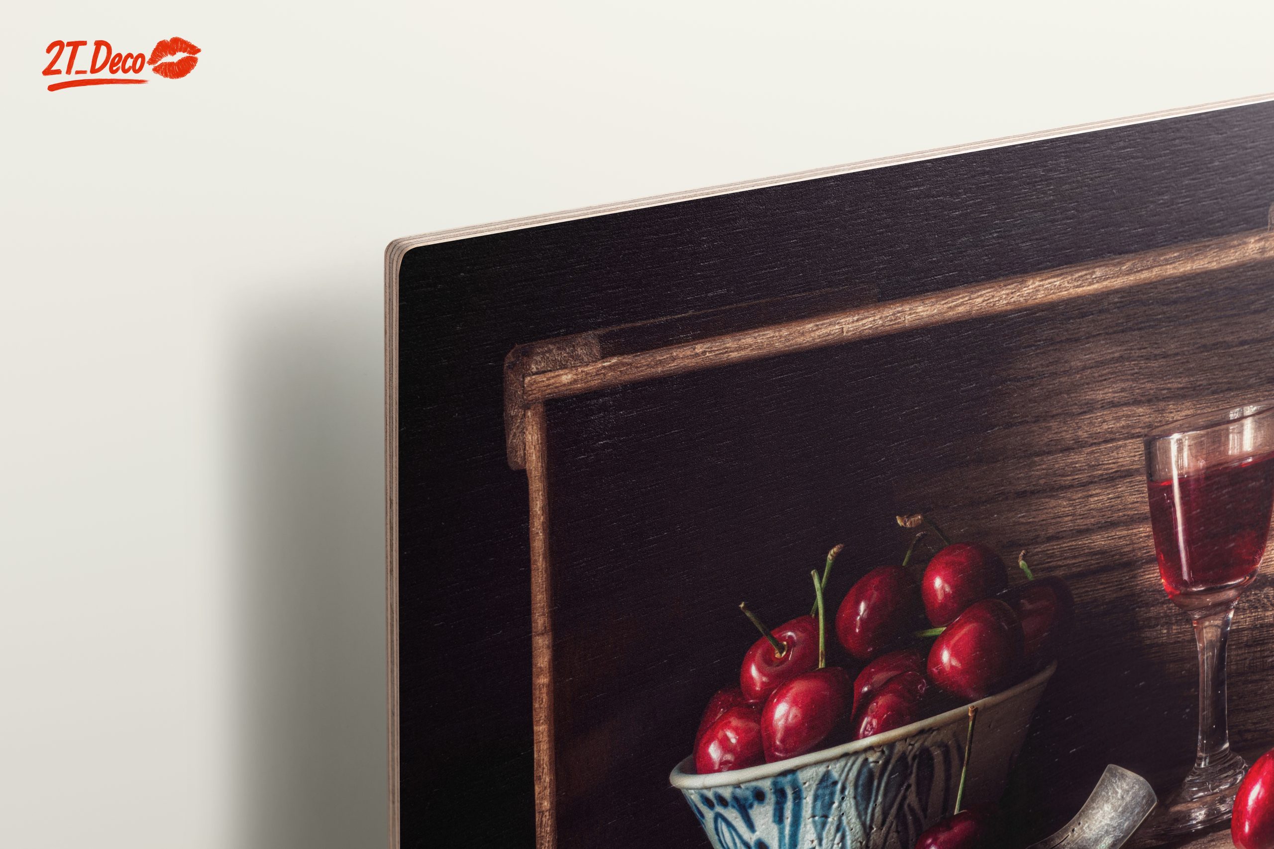 Elegant Still Life of Cherries and Glassware - Image 15