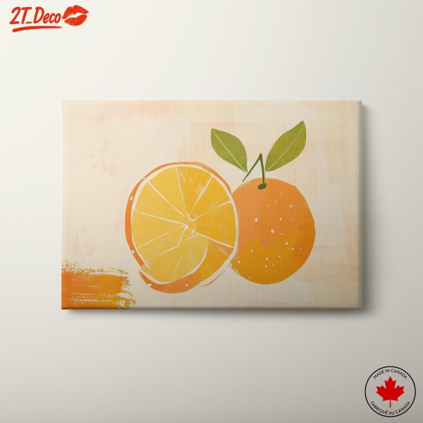 Vibrant Abstract Orange Art