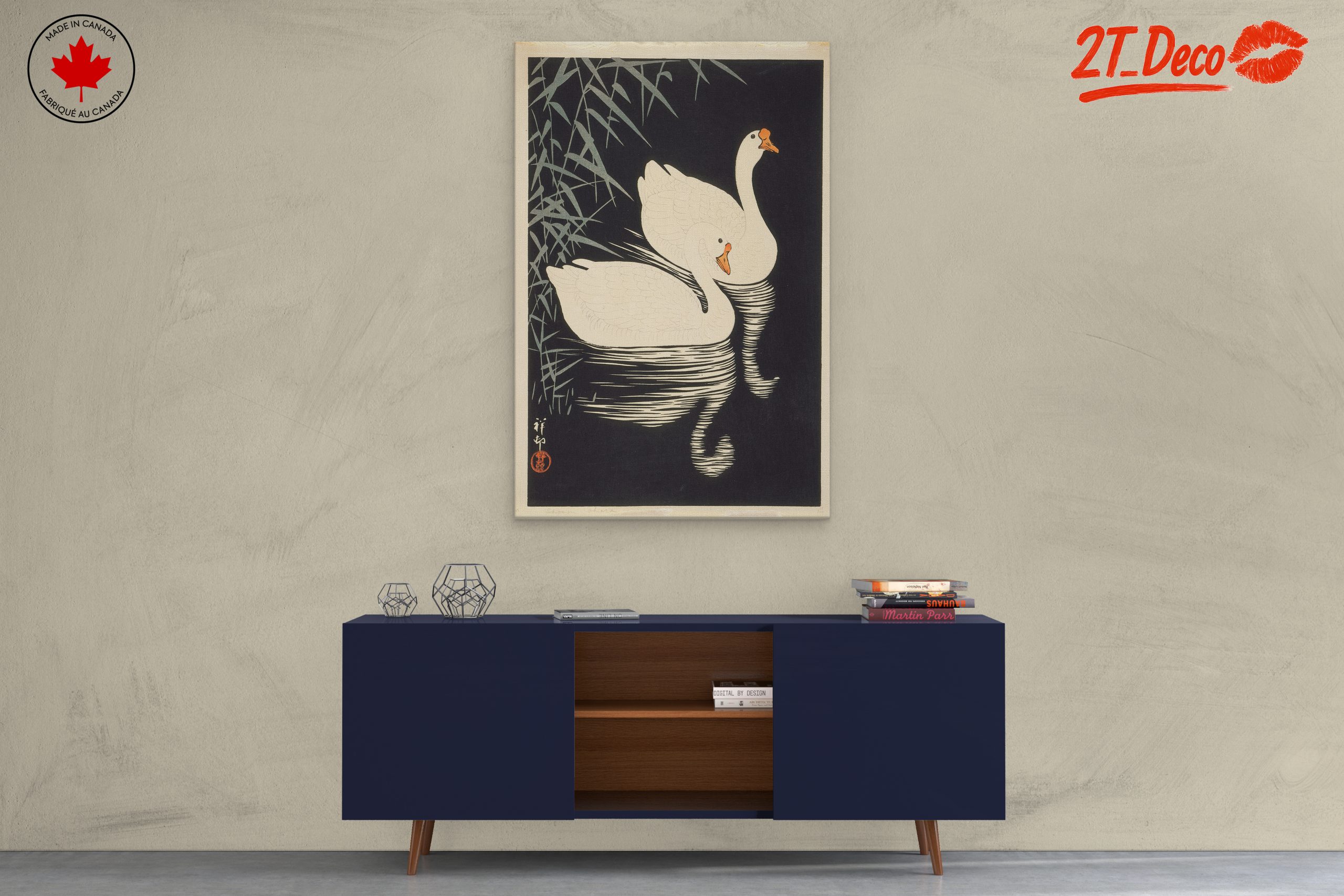 Elegant Swans Nestled in Tranquil Waters - Image 3