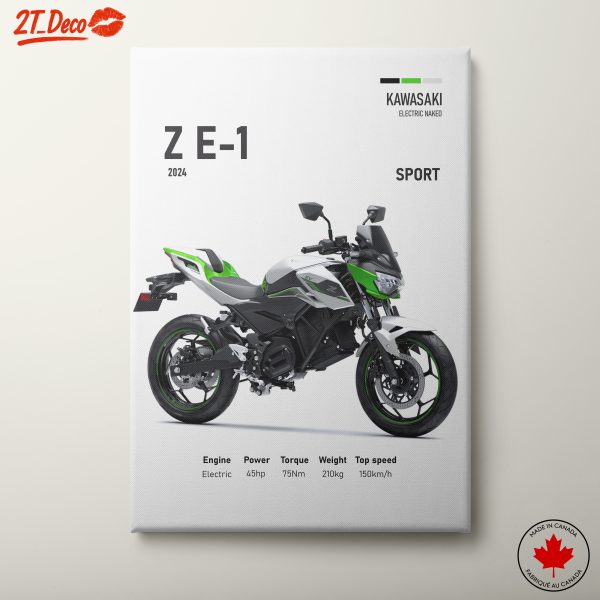 Kawasaki Z E-1 Electric Naked Motorcycle Art