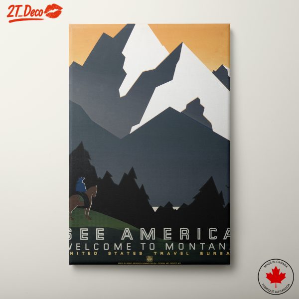 Montana Adventure Landscape Poster