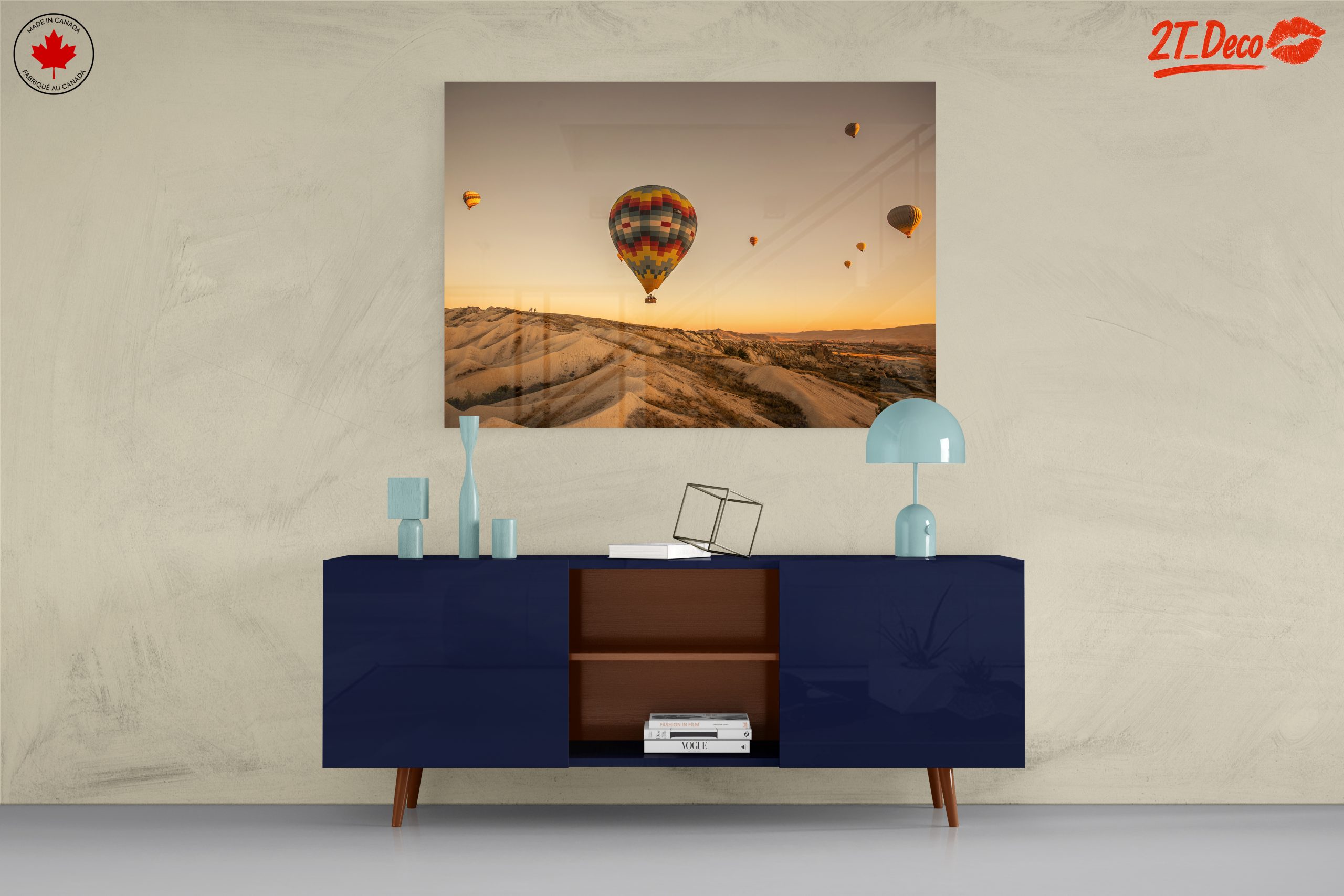 Colorful Hot Air Balloons in Scenic Landscape - Image 8