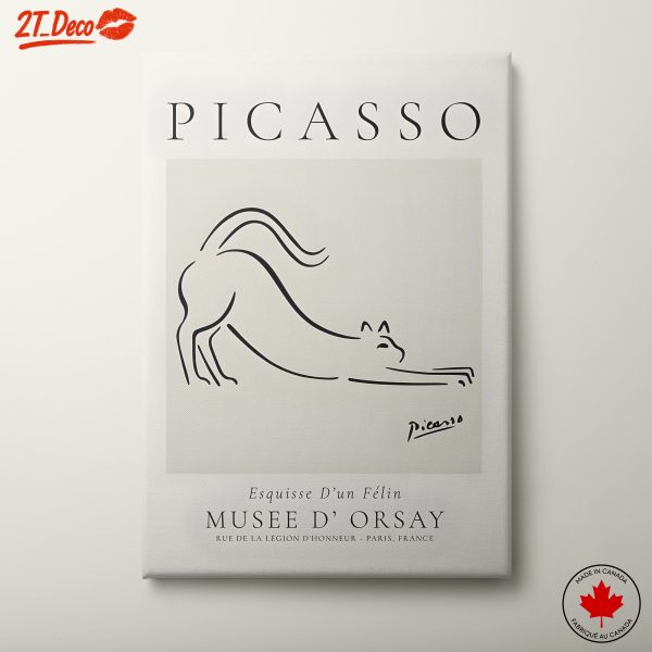 Stylized Cat Illustration by Picasso
