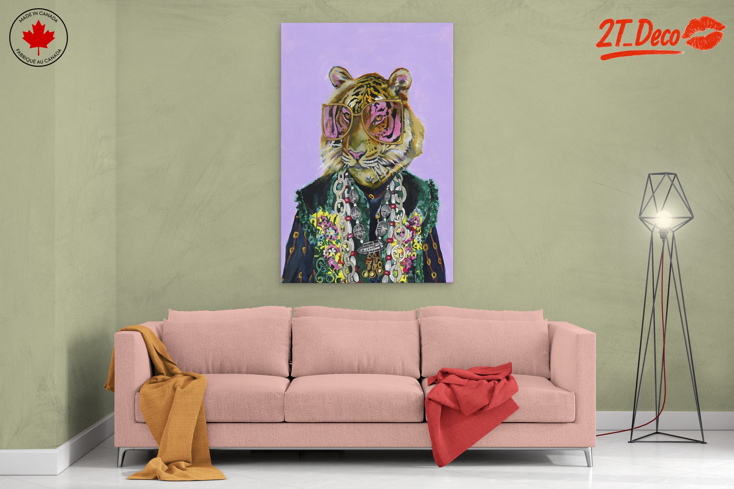 Stylized Tiger Character with Jewelry - Image 2