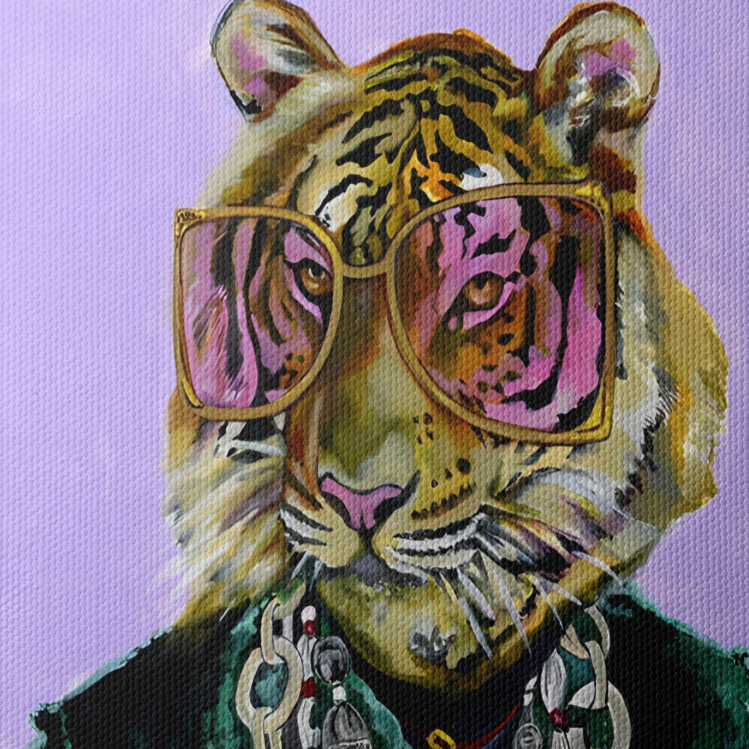 Stylized Tiger Character with Jewelry - Image 4