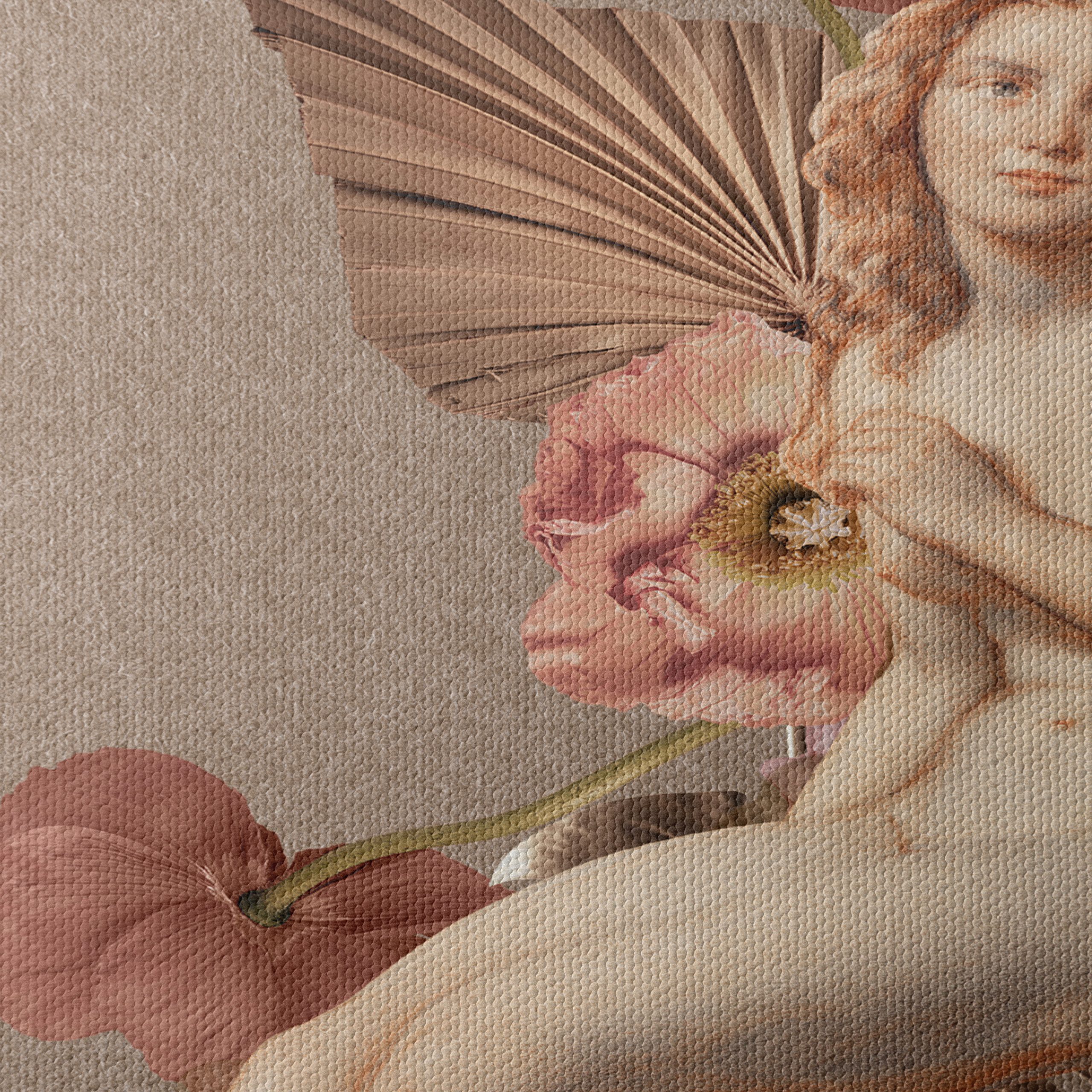 Elegant Contemporary Portrait with Floral Elements - Image 4