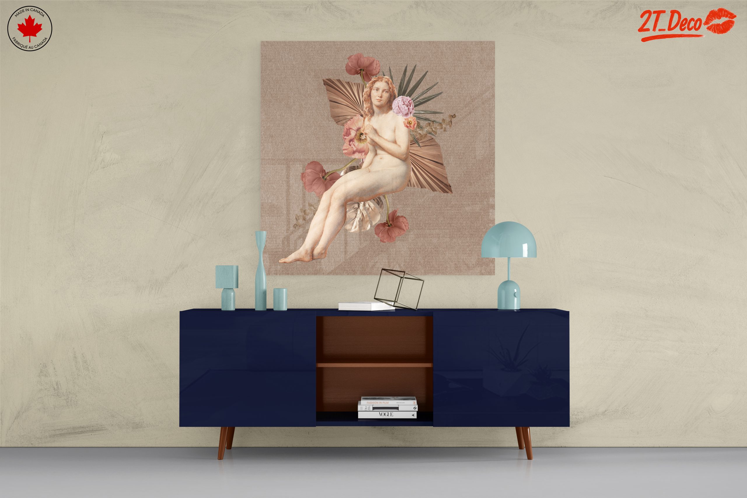 Elegant Contemporary Portrait with Floral Elements - Image 8