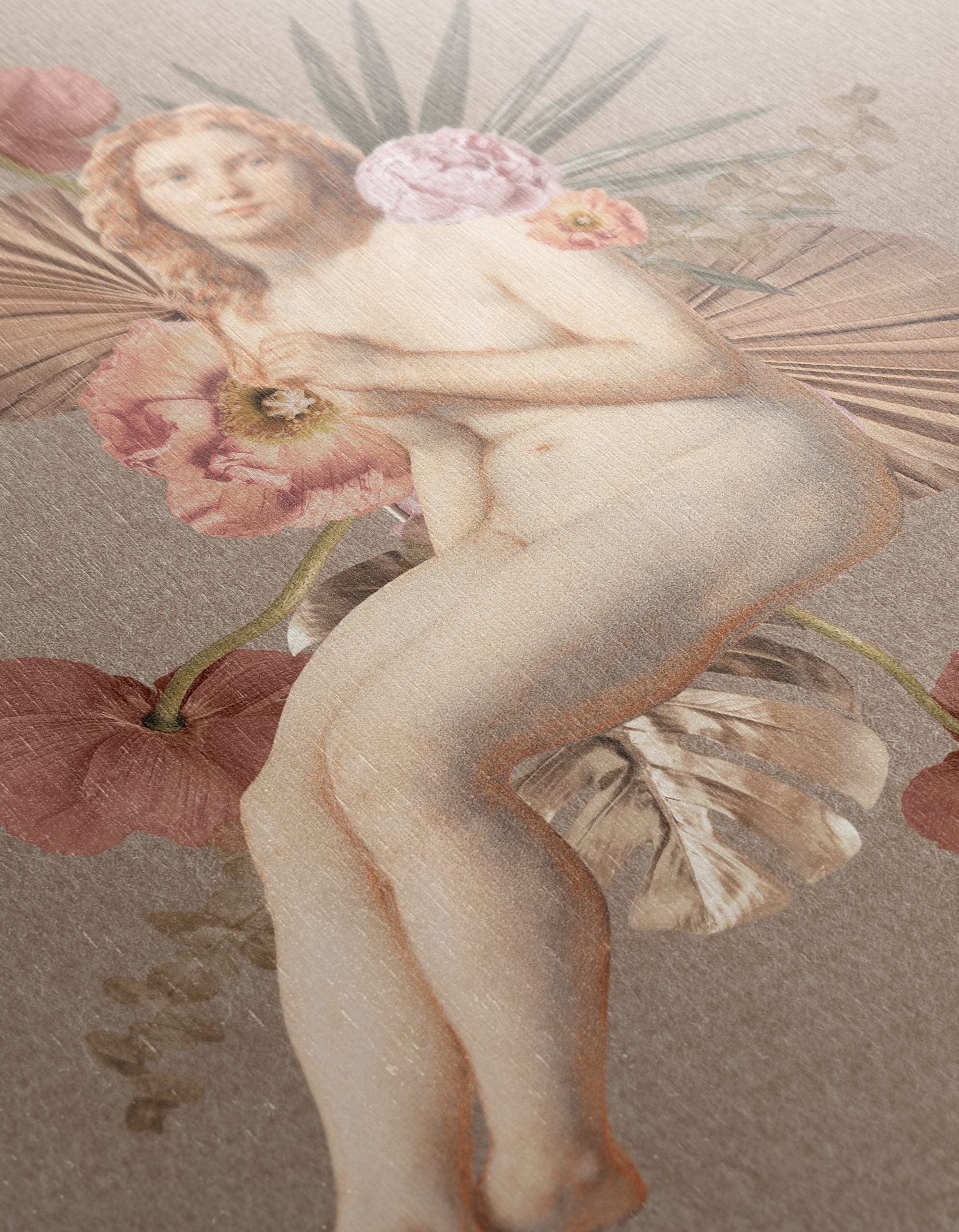 Elegant Contemporary Portrait with Floral Elements - Image 12