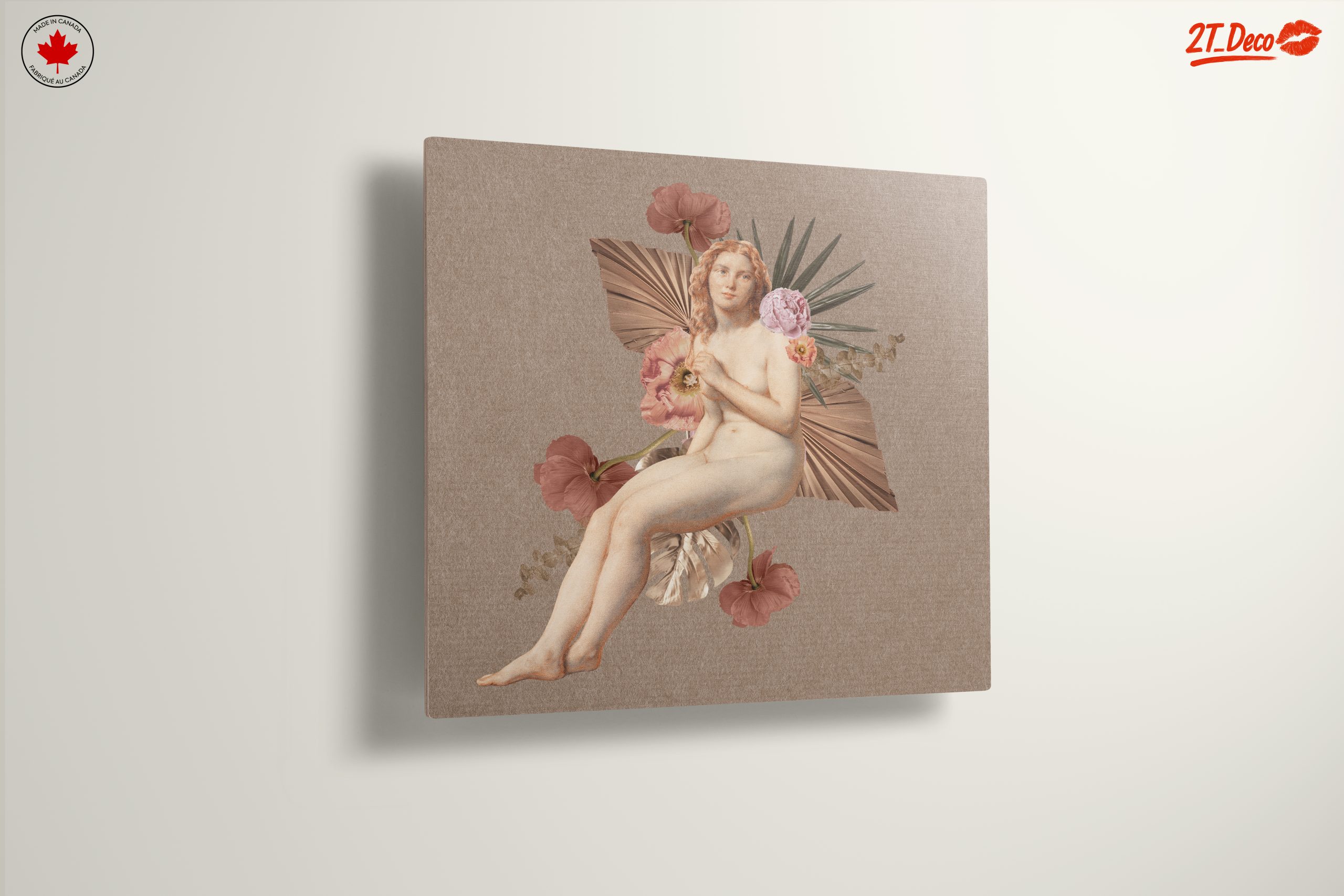 Elegant Contemporary Portrait with Floral Elements - Image 13