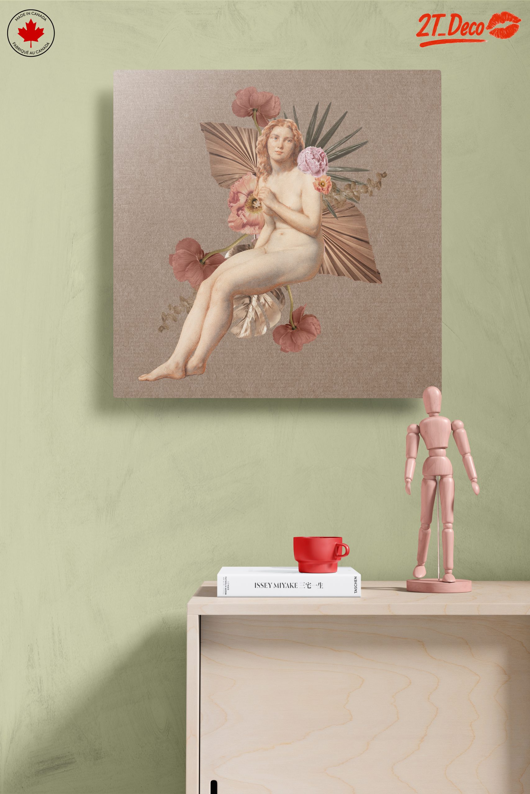 Elegant Contemporary Portrait with Floral Elements - Image 14