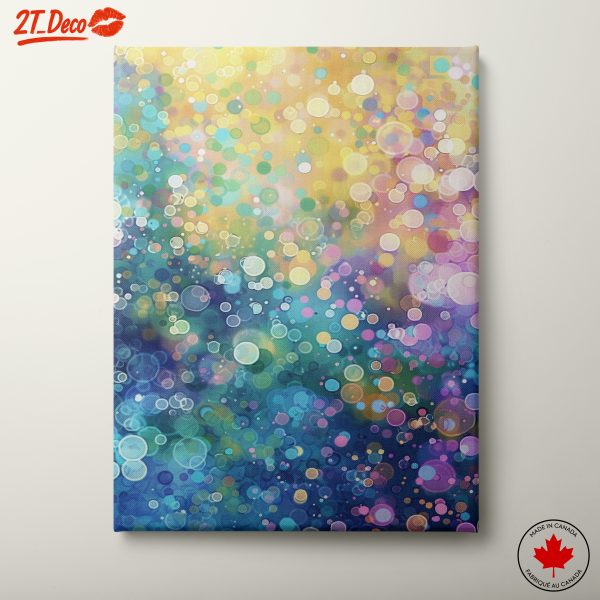 Colorful Bubble Patterns Art for Bright Spaces