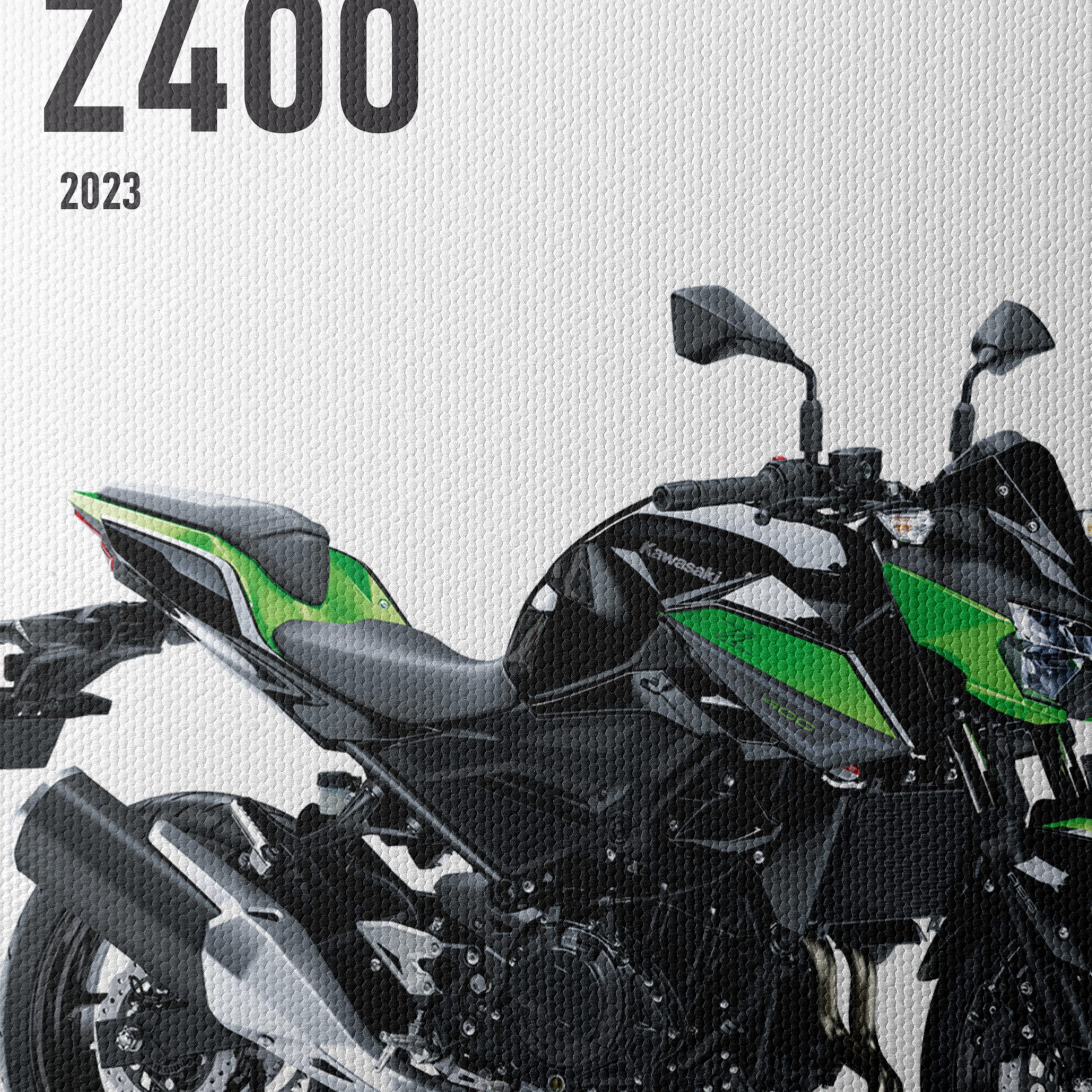 Kawasaki Z400 Motorcycle Art - Image 4