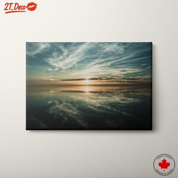 Serene Sunset Over Calm Water
