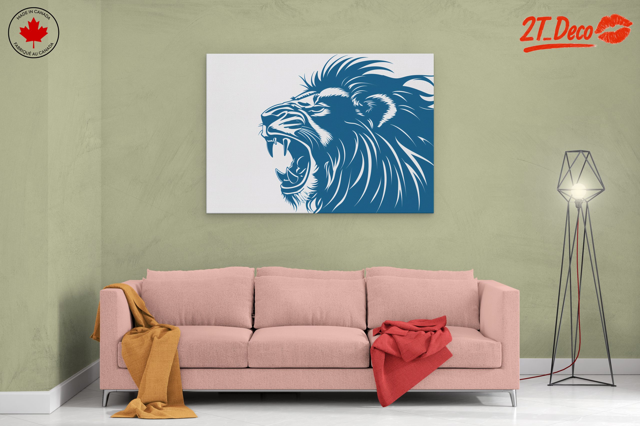 Majestic Lion Graphic Artwork - Image 2