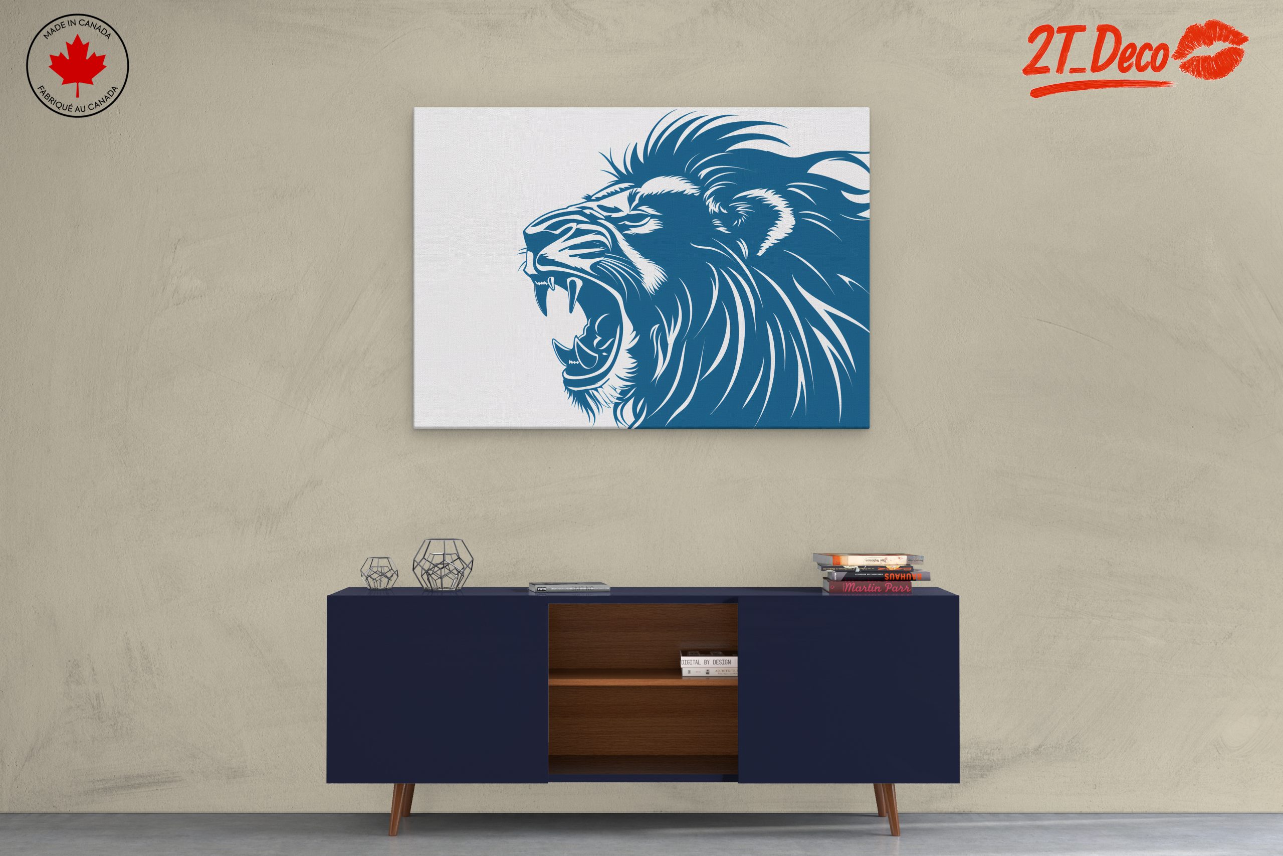 Majestic Lion Graphic Artwork - Image 3