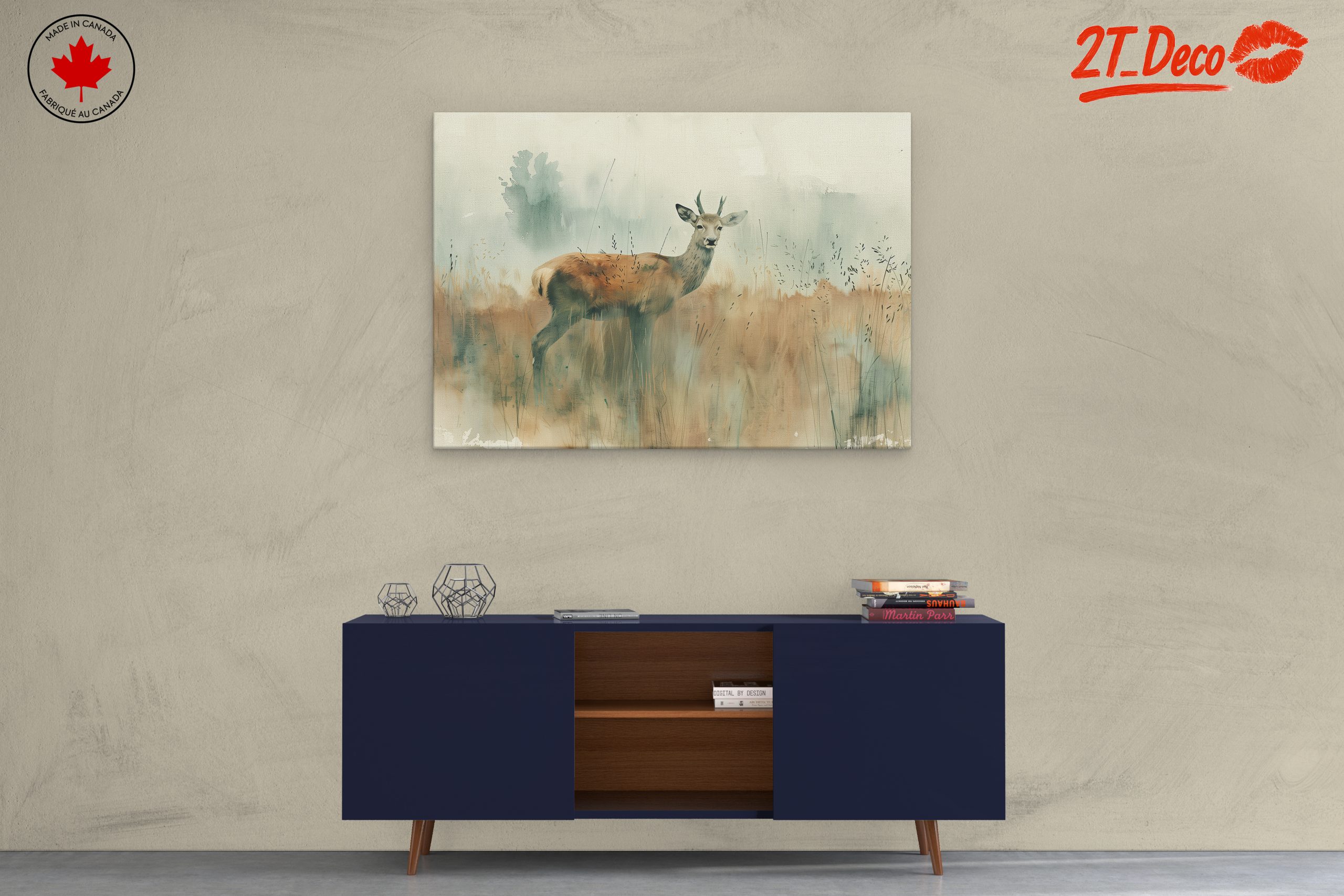 Stylized Deer in Ethereal Landscape - Image 3