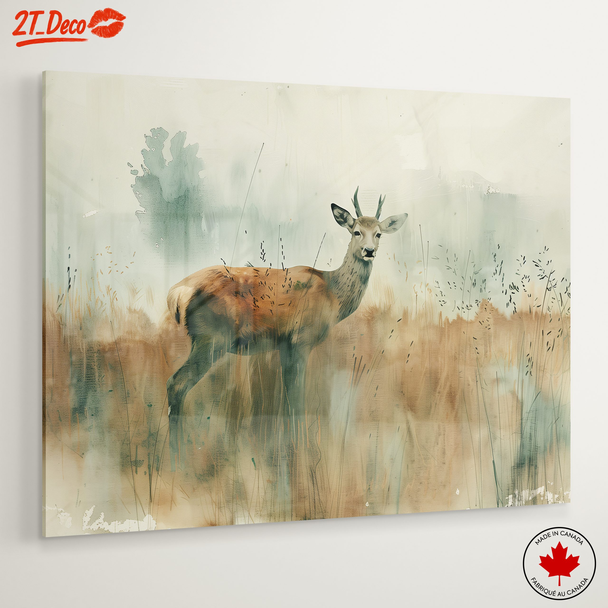 Stylized Deer in Ethereal Landscape - Image 6