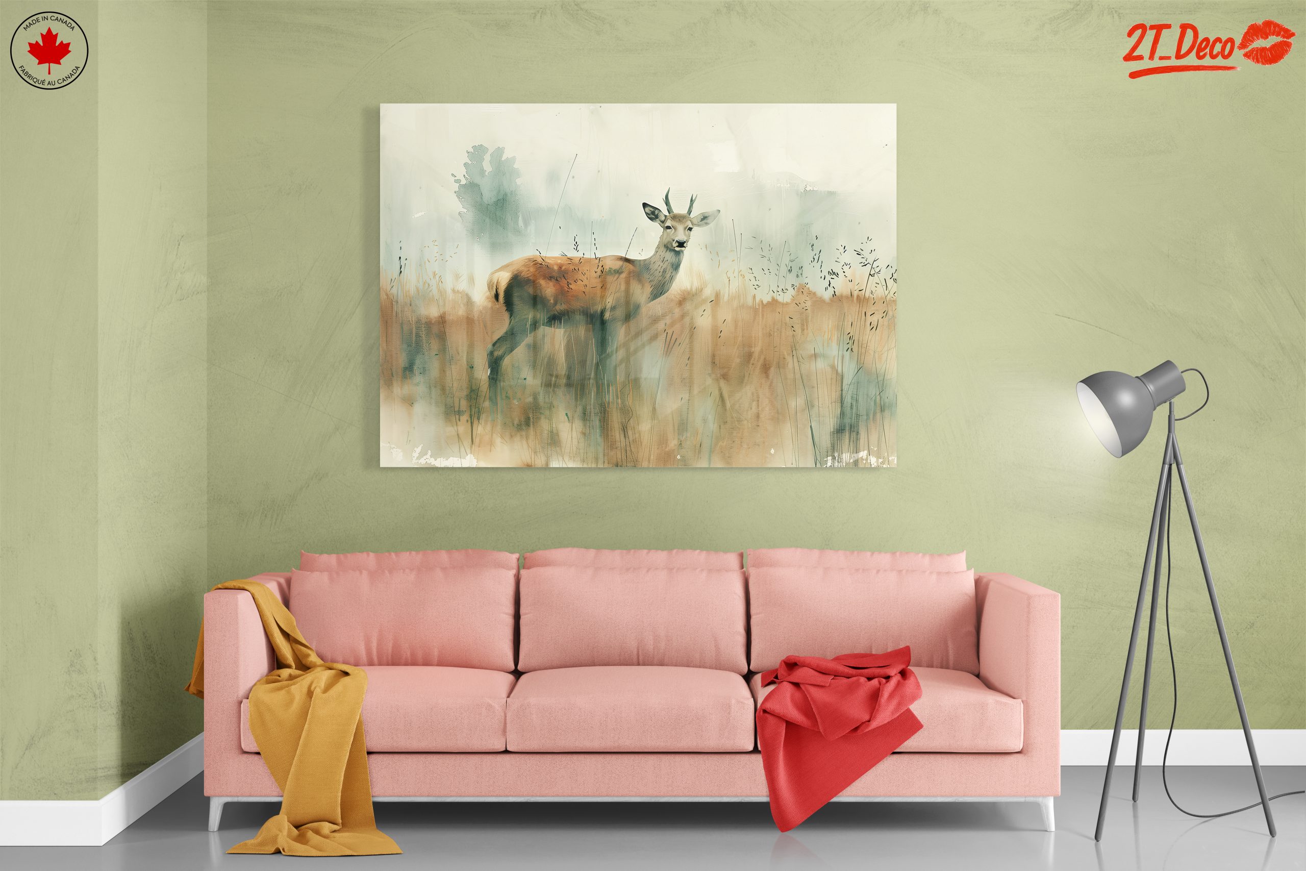 Stylized Deer in Ethereal Landscape - Image 7