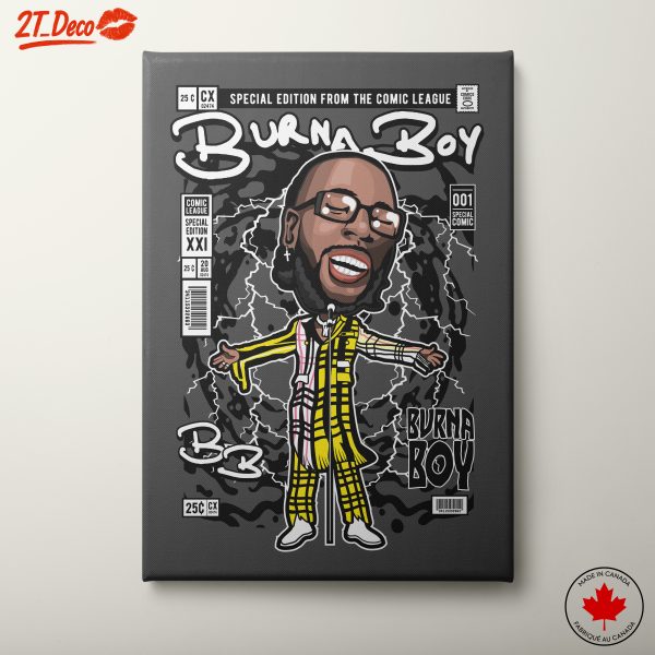 Stylized Burna Boy Character Art