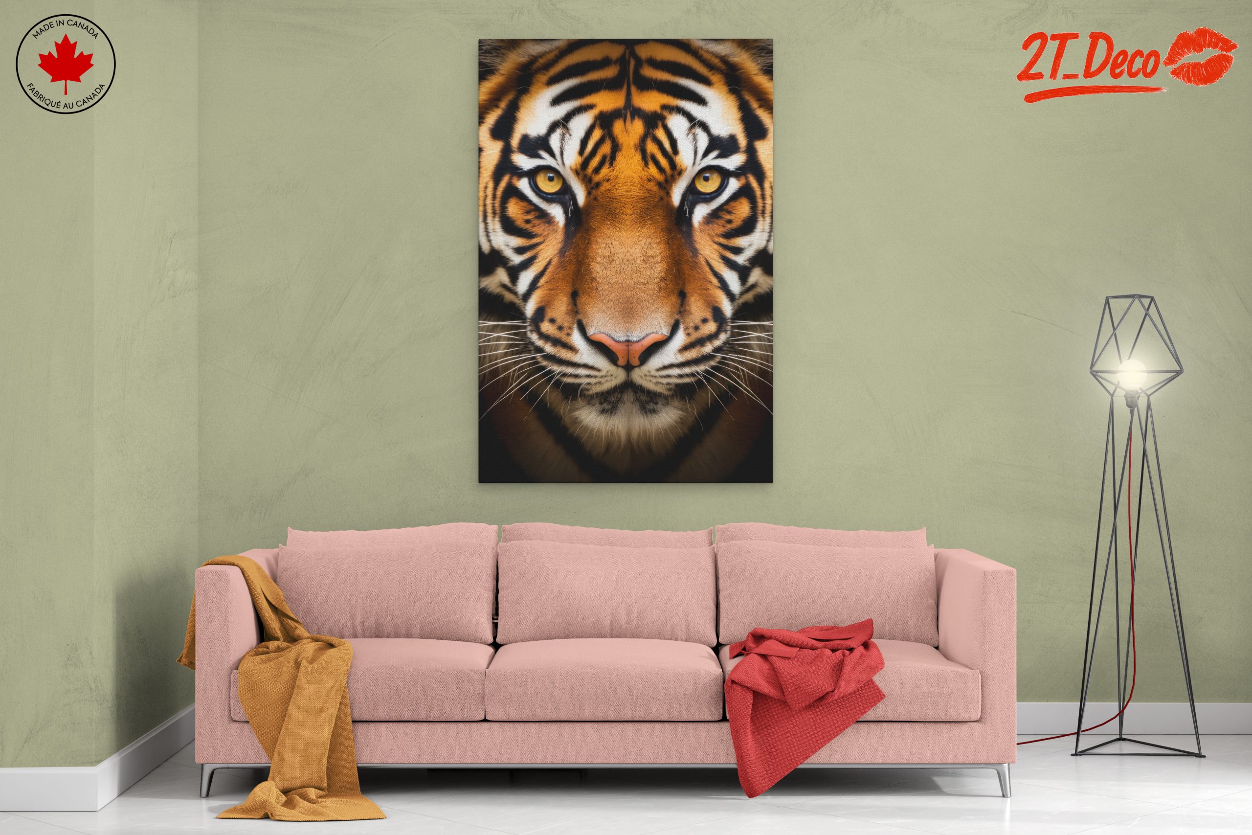 Majestic Tiger Portrait Wall Art 2 - Image 2
