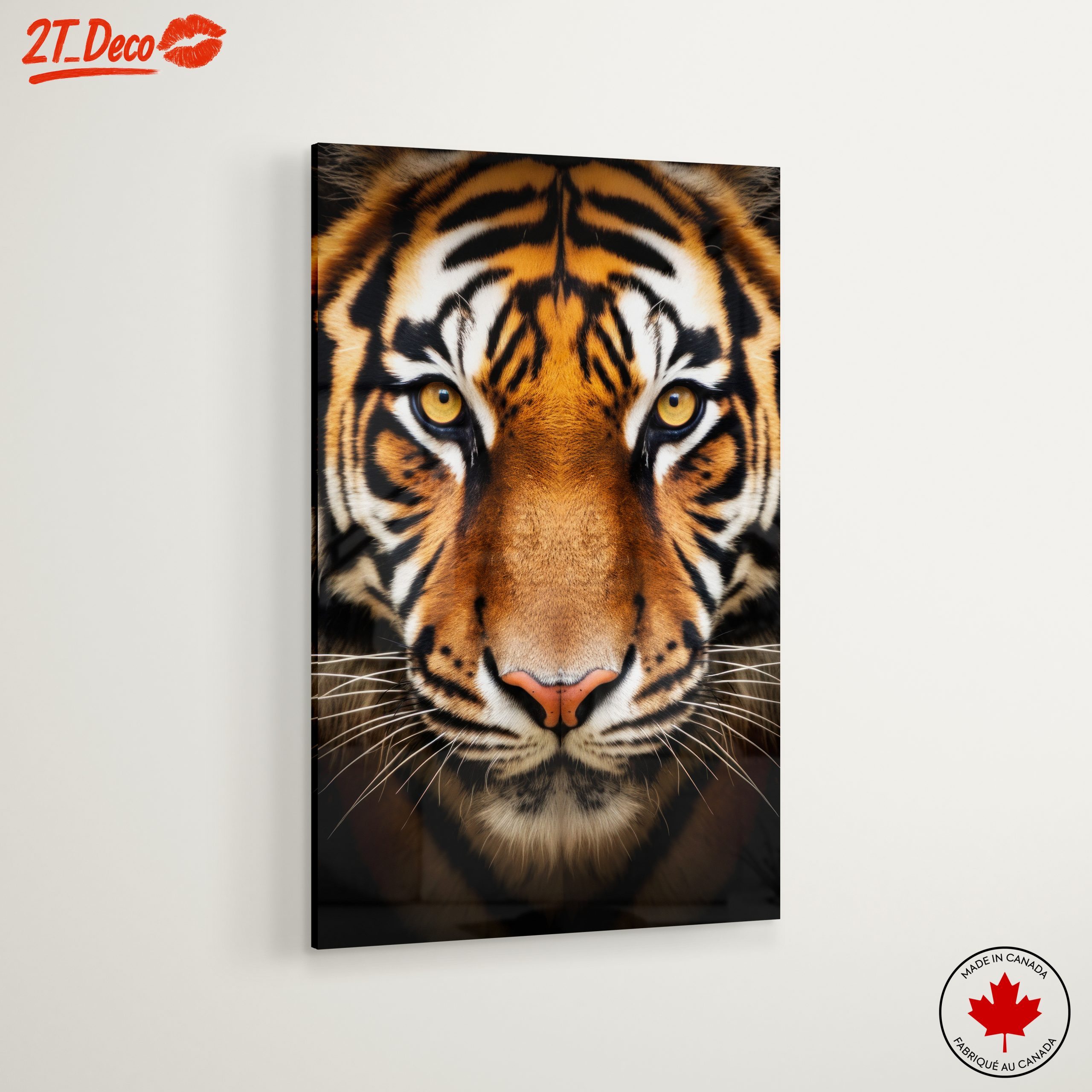 Majestic Tiger Portrait Wall Art 2 - Image 6